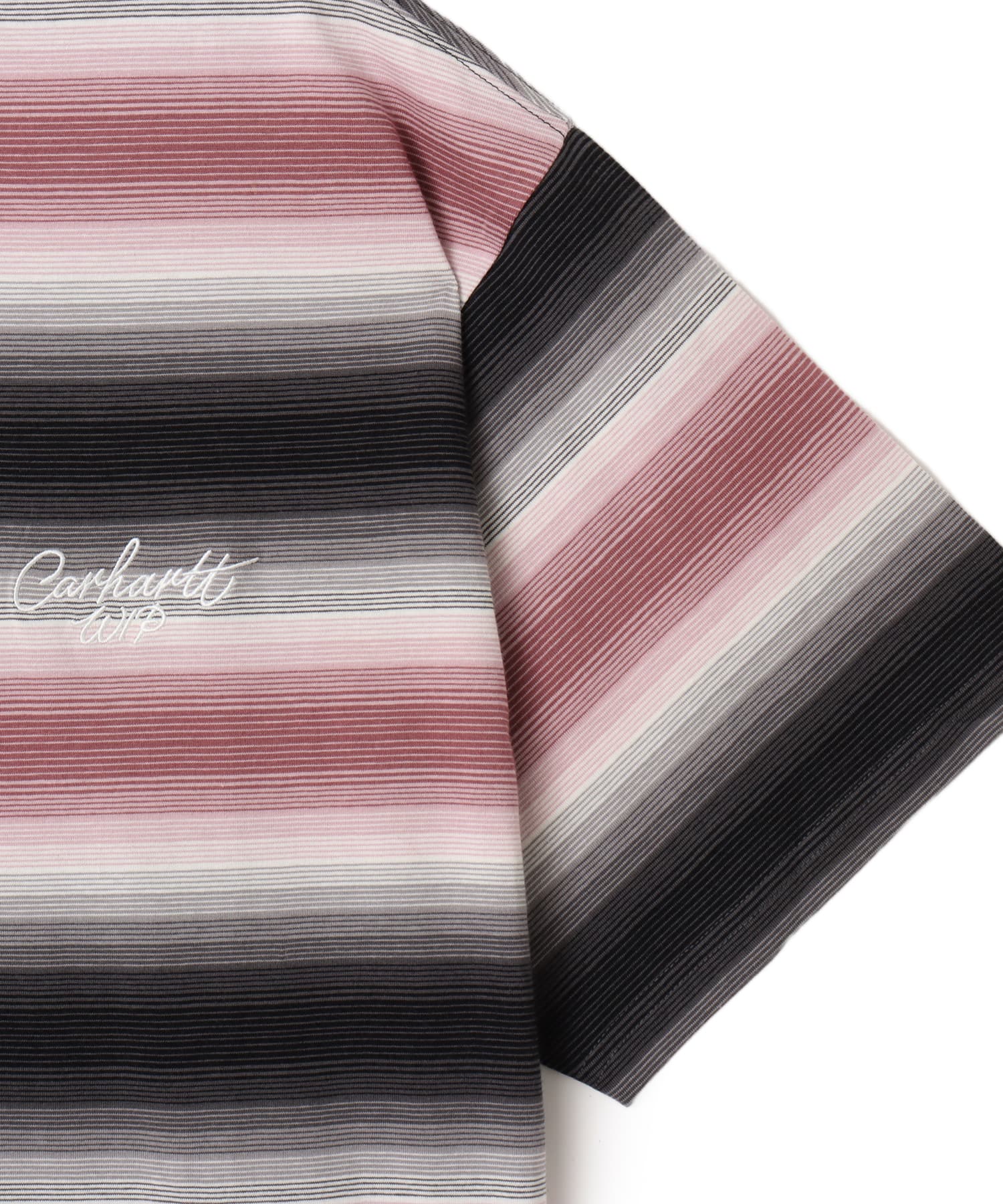 CARHARTT S/S DASHNER T-SHIRT Dashner Stripe, Graphiteの画像