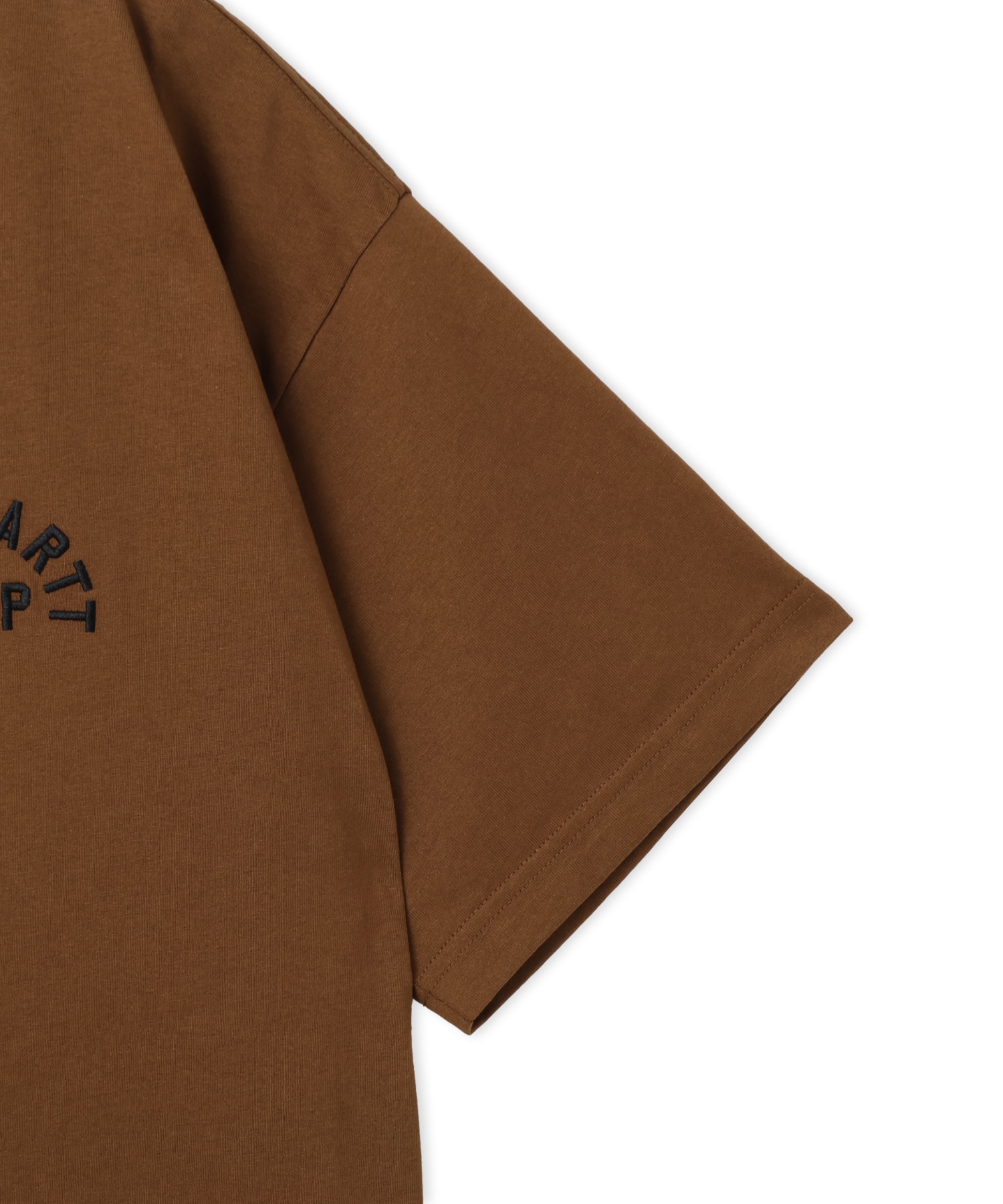 CARHARTT S/S ARCH SCRIPT T-SHIRT WIP H Brown / Blackの画像