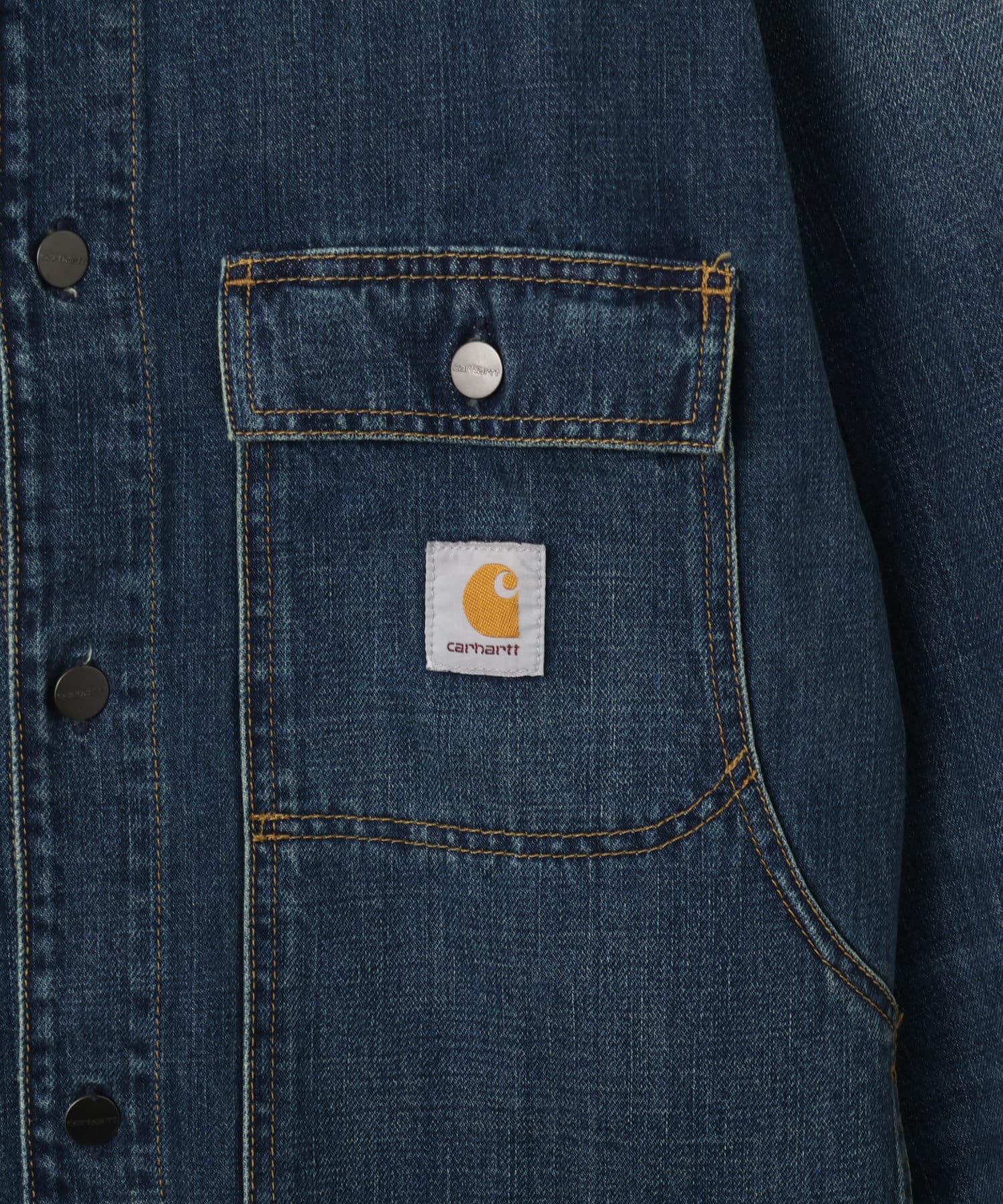 CARHARTT OAKLAND SHIRT JAC Blue / Dark Navyの画像