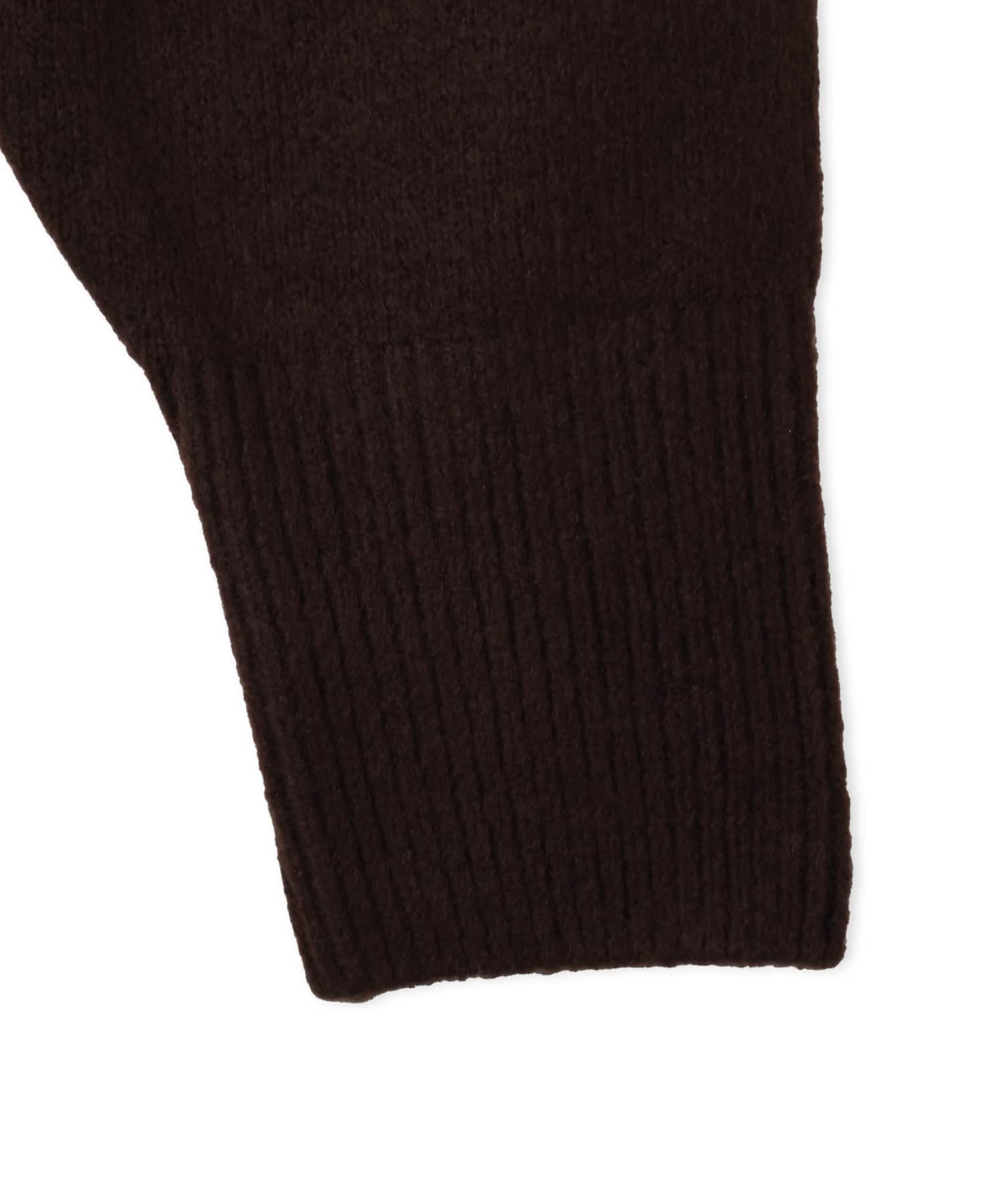 adidas ESSENTIALS KNIT HOODIE オーロラコーヒーの画像