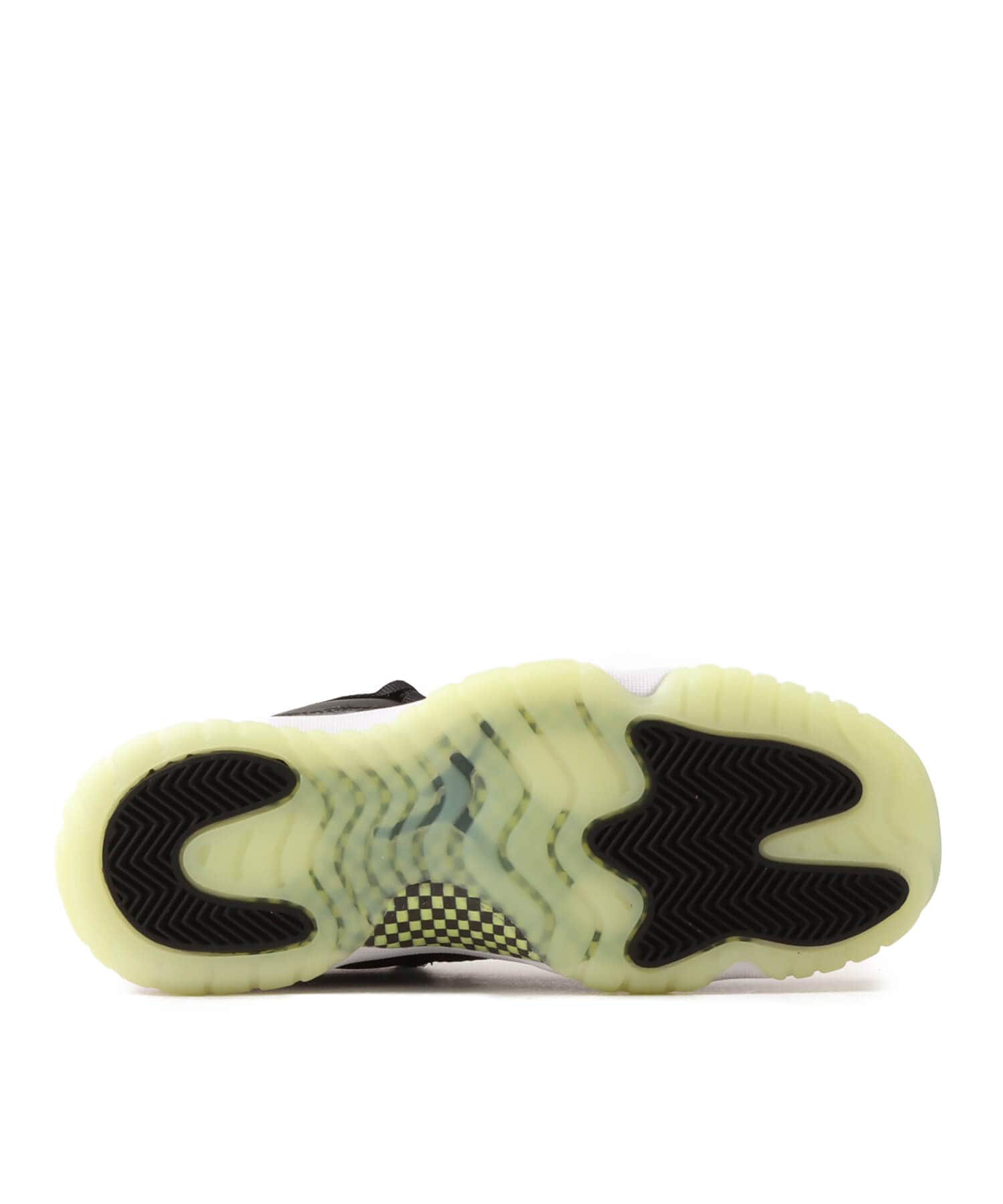JORDAN BRAND AIR JORDAN 11 RETRO (GS) BLACK/BARELY VOLT-DARK RAISIN-WHITEの画像