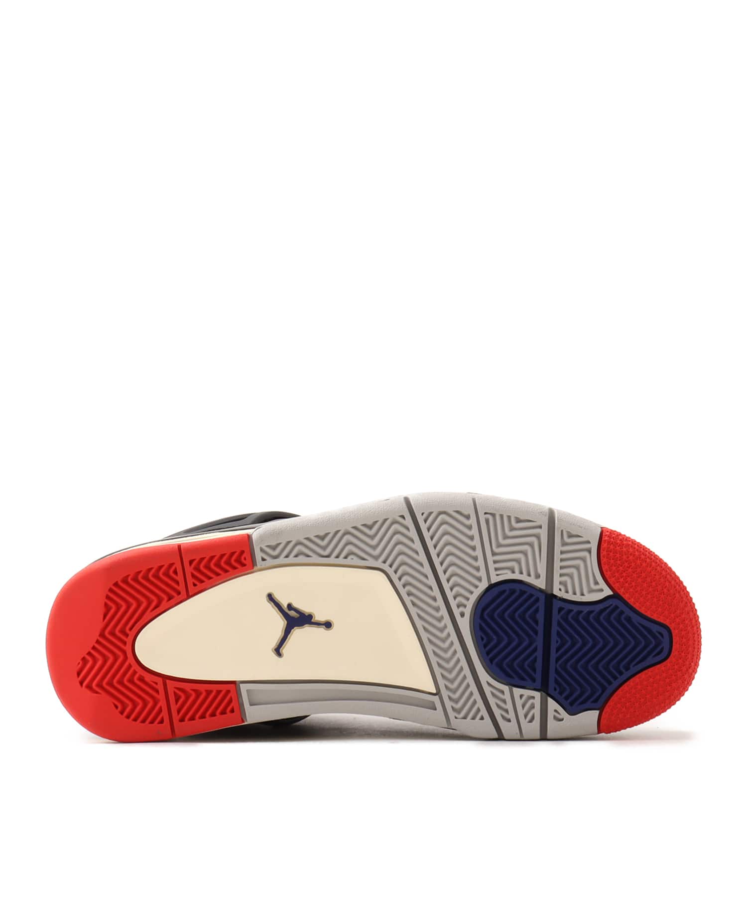 JORDAN BRAND AIR JORDAN 4 RETRO OG (GS) BLACK/FIRE RED-DEEP ROYAL BLUEの画像