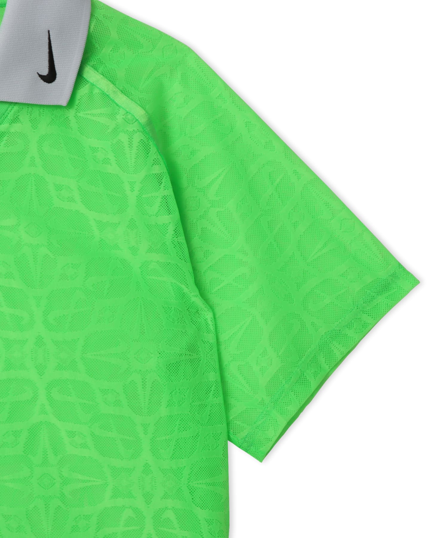 NIKE AS W NK STREET LACE POLO JSY GREEN STRIKE/PURE PLATINUM/(BLACK)の画像