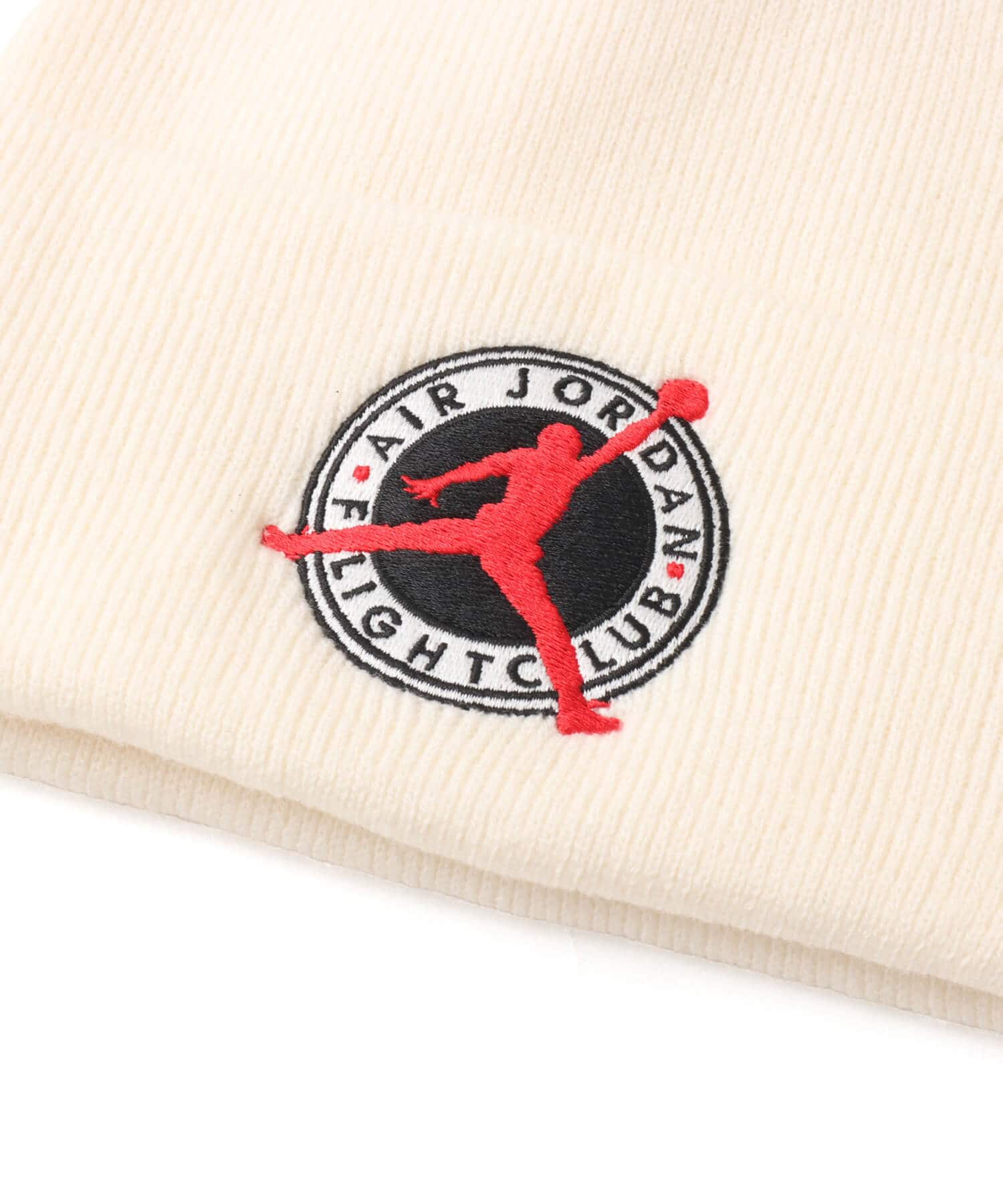 JORDAN BRAND U J PEAK BEANIE FLT CLUB IVORYの画像