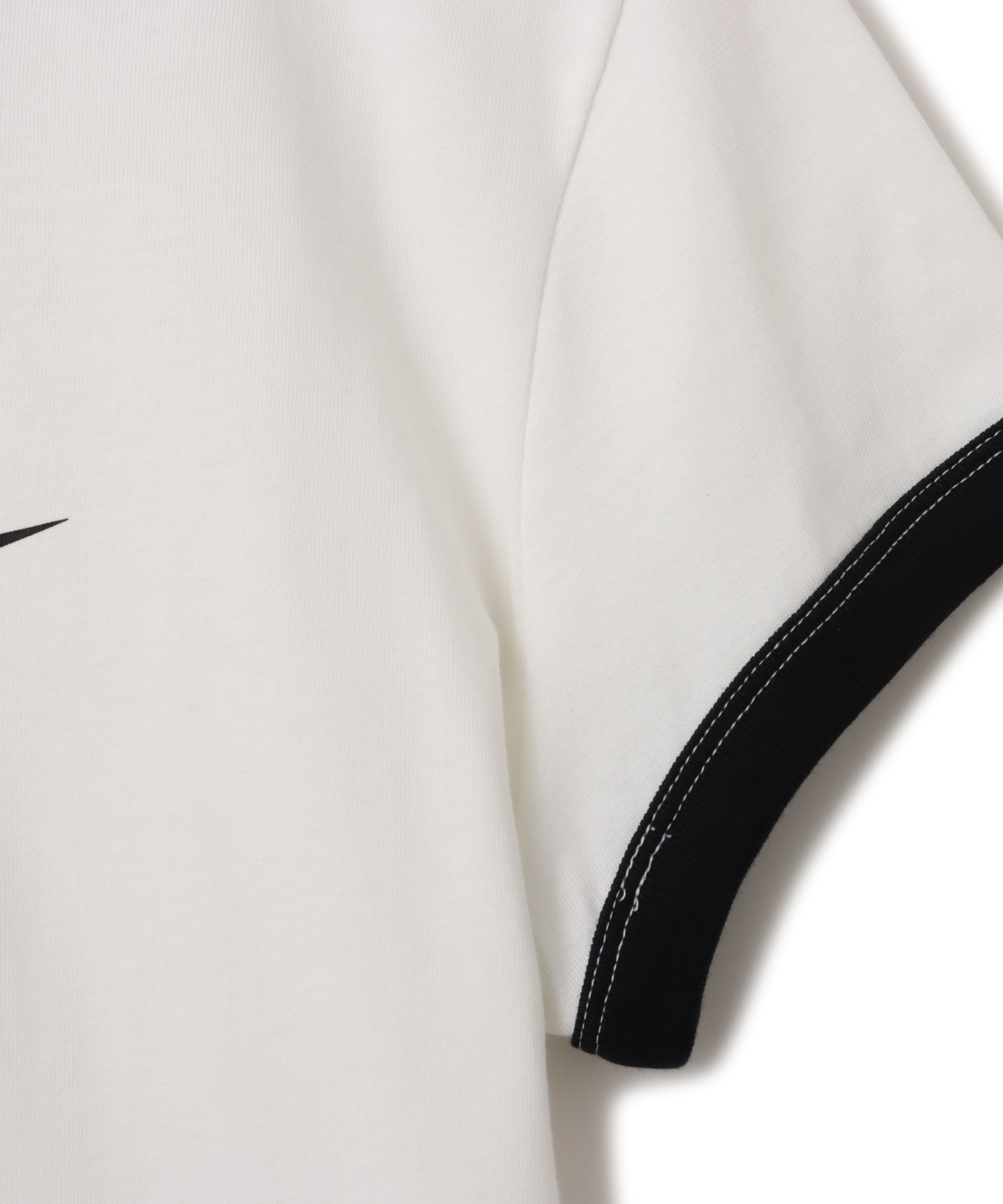 NIKE AS W NSW SS RINGER TEE VNTG RU WHITE/BLACKの画像