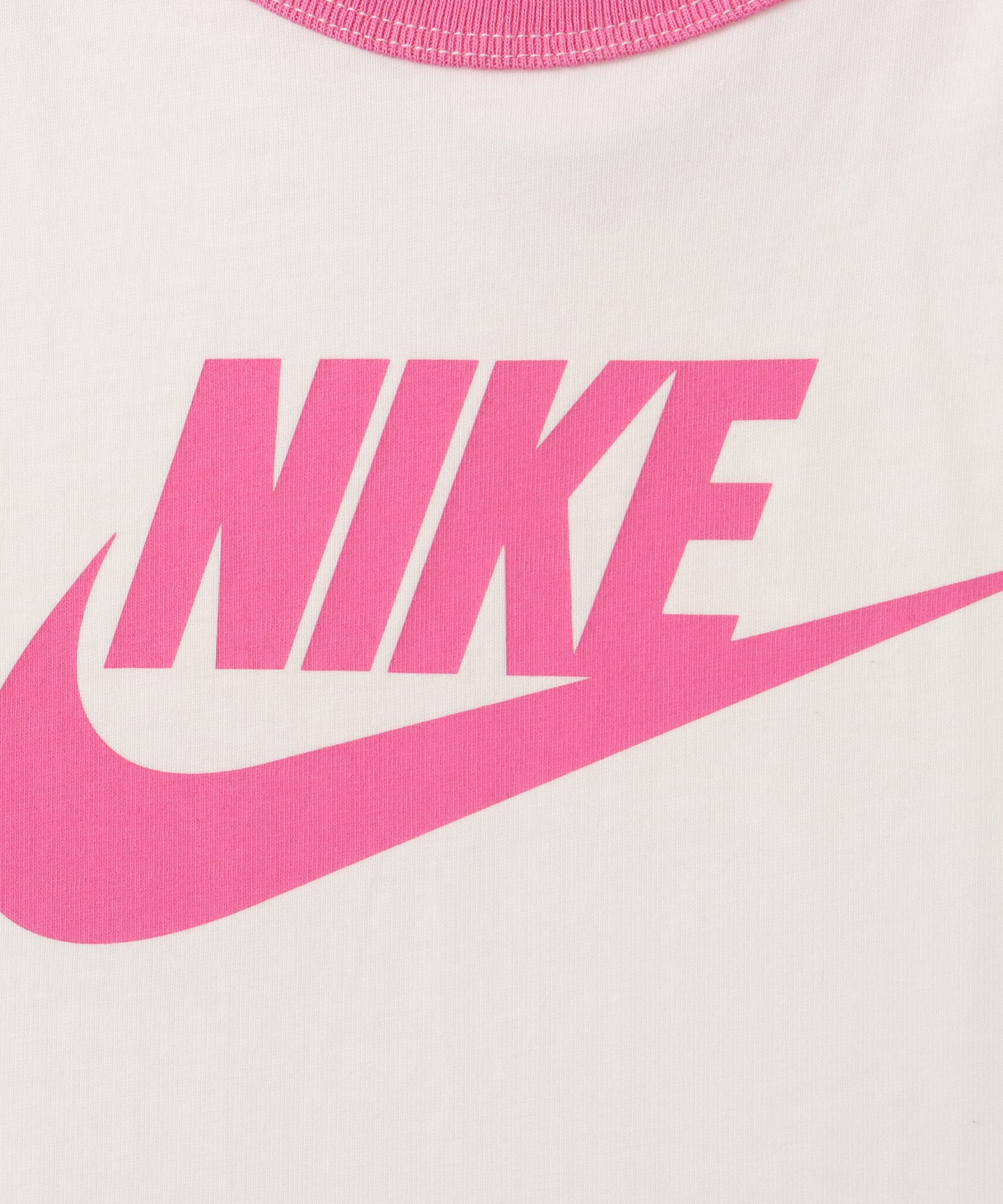 NIKE AS W NSW SS RINGER TEE VNTG RU WHITE/PLAYFUL PINKの画像