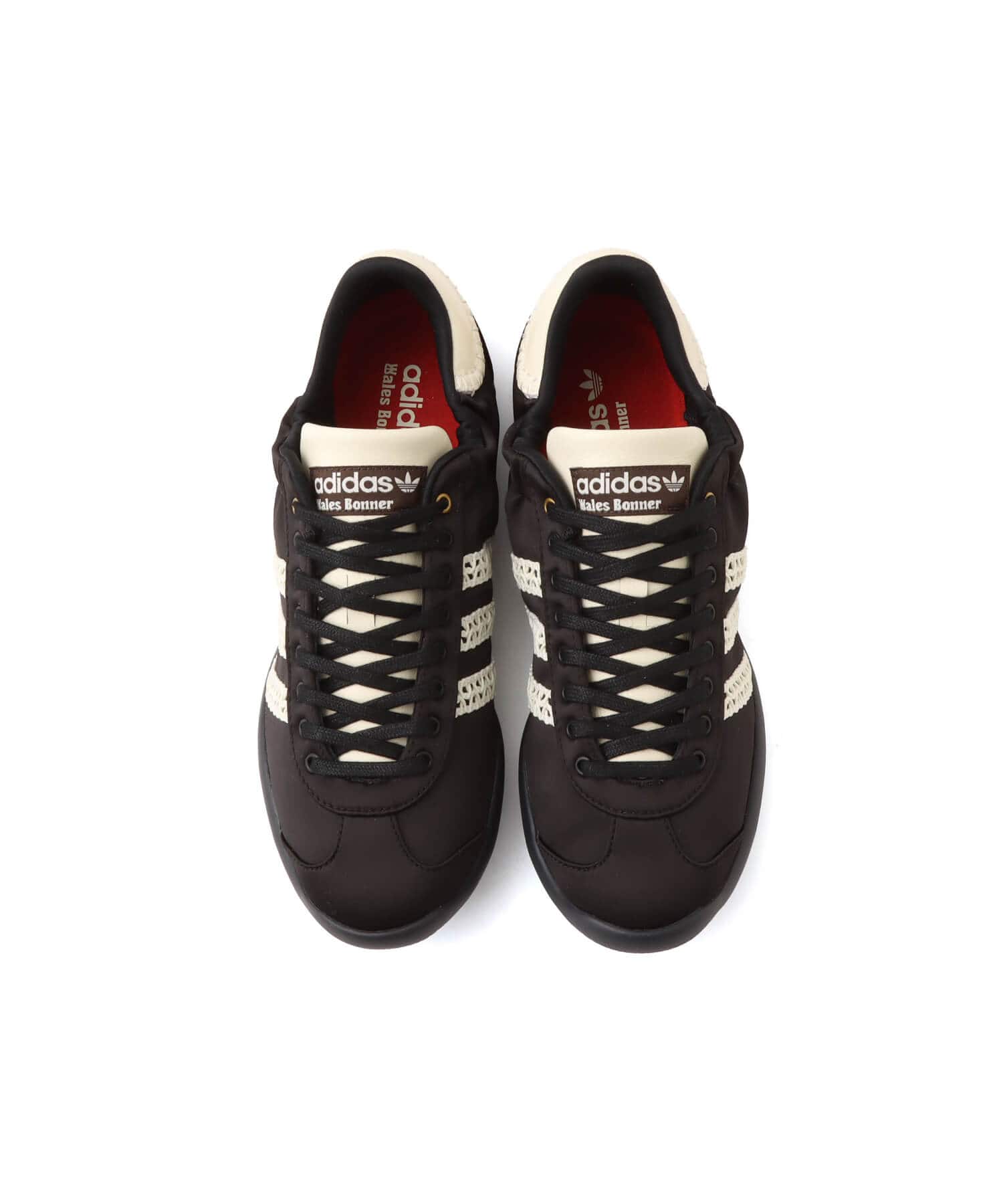 adidas WALES BONNER KARINTHA LO SATIN CBLACK/DBROWN/CREWHTの画像