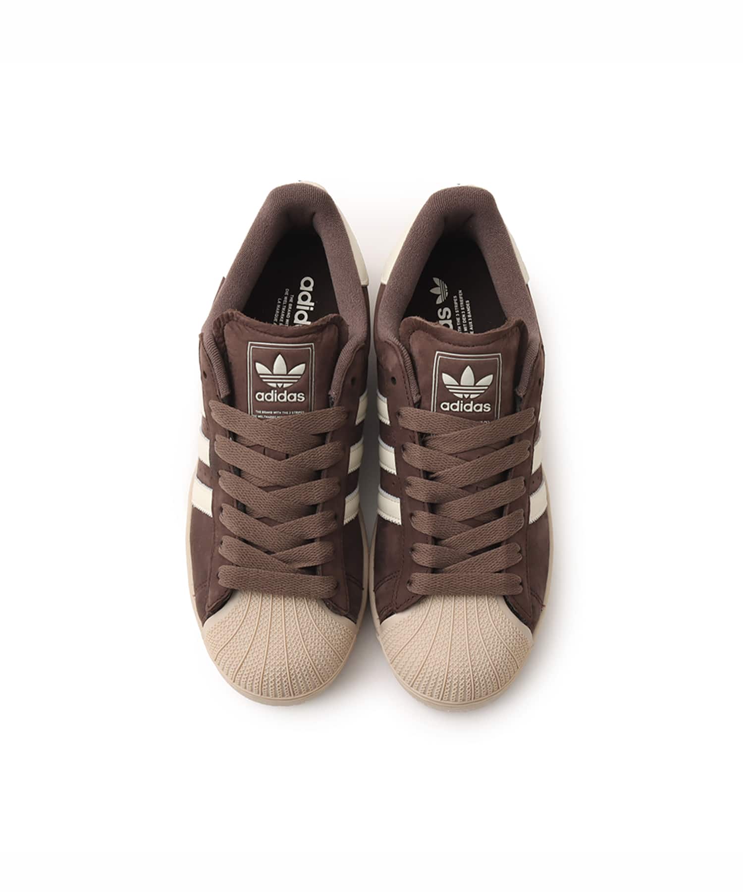 adidas SUPERSTAR II AURORA COFFEE/OFF WHITE/STONE KHAKIの画像