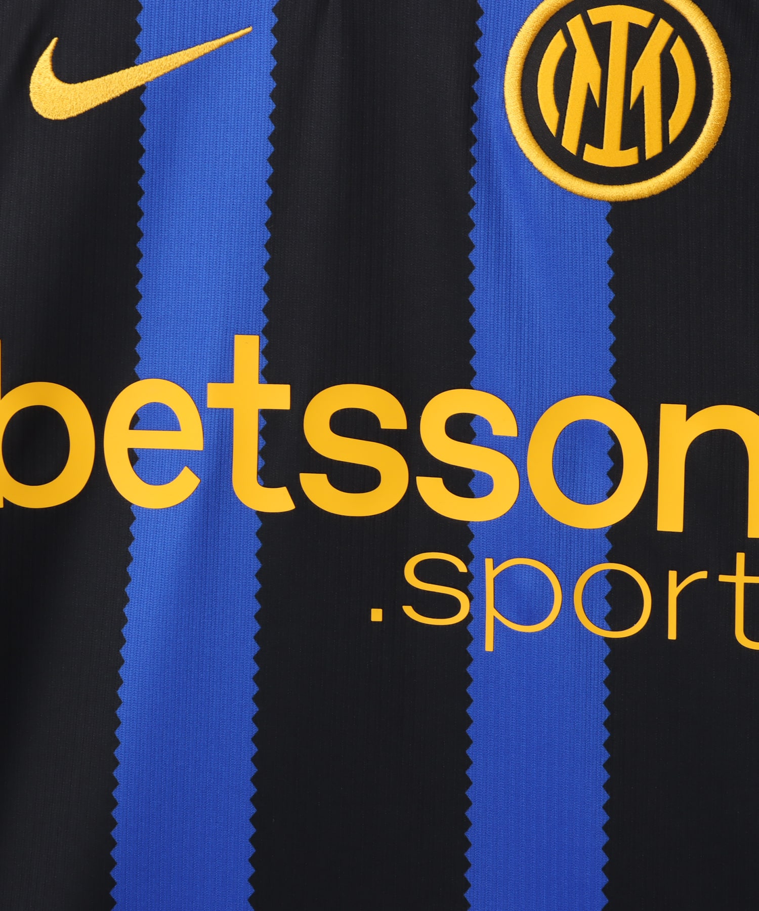NIKE Inter Milano M NK Dri-FIT Jersey SS Stadium Home LYON BLUE/BLACK/(UNIVERSITY GOLD) (FULL SPONSOR)の画像