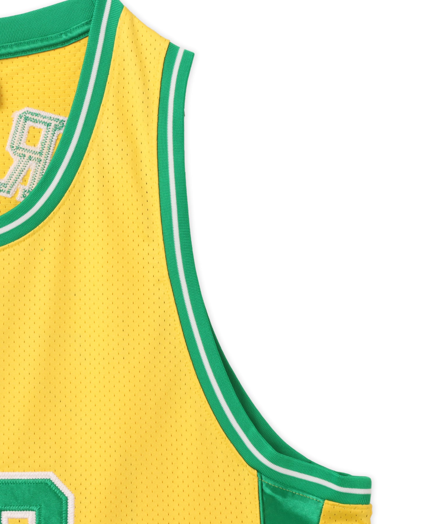 JORDAN BRAND M J ESS MESH JERSEY P6 VARSITY MAIZE/LUCKY GREENの画像