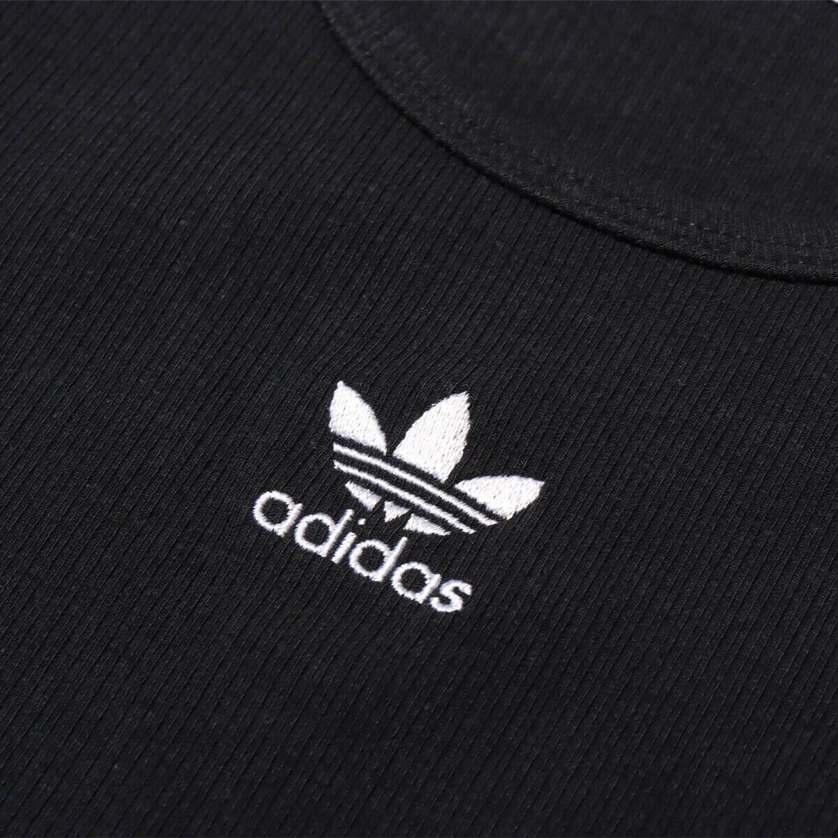 adidas RIB TEE BLACK 24SS-Iの画像