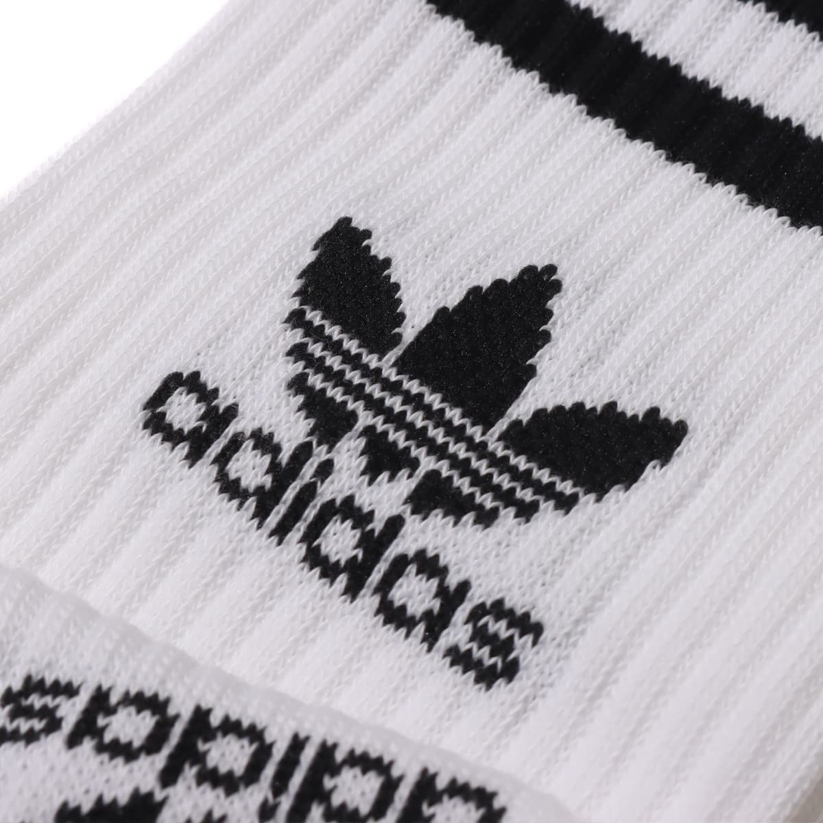 adidas MID CUT CREW SOCKS 3 PAIRS WHITE 24SS-I