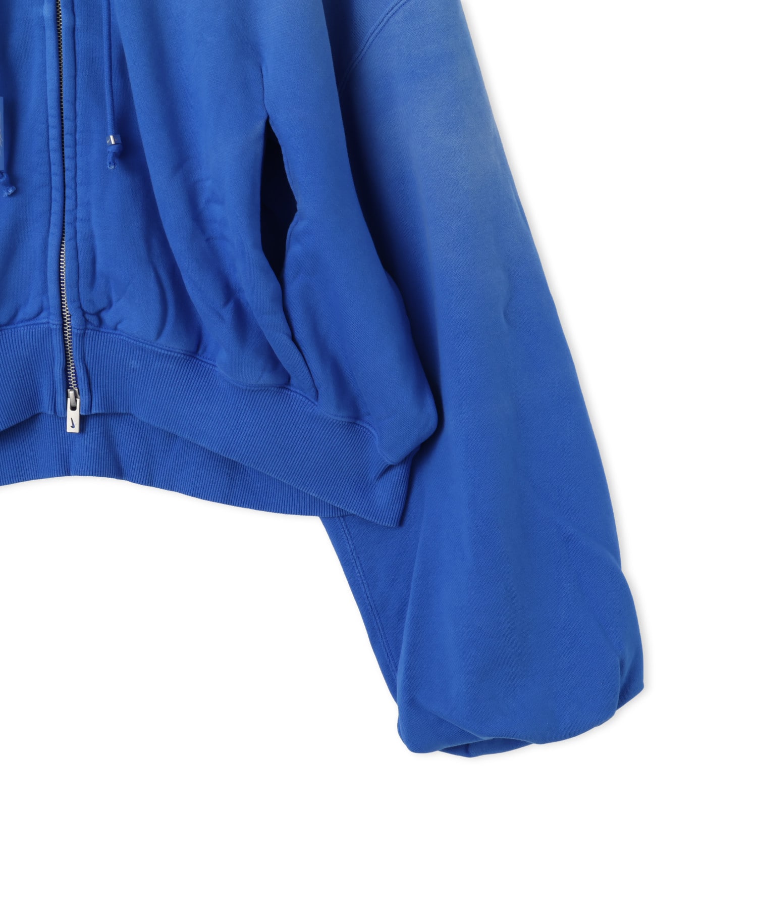 NIKE W NRG NK STUDIO FLEECE HOODIE BLUEの画像