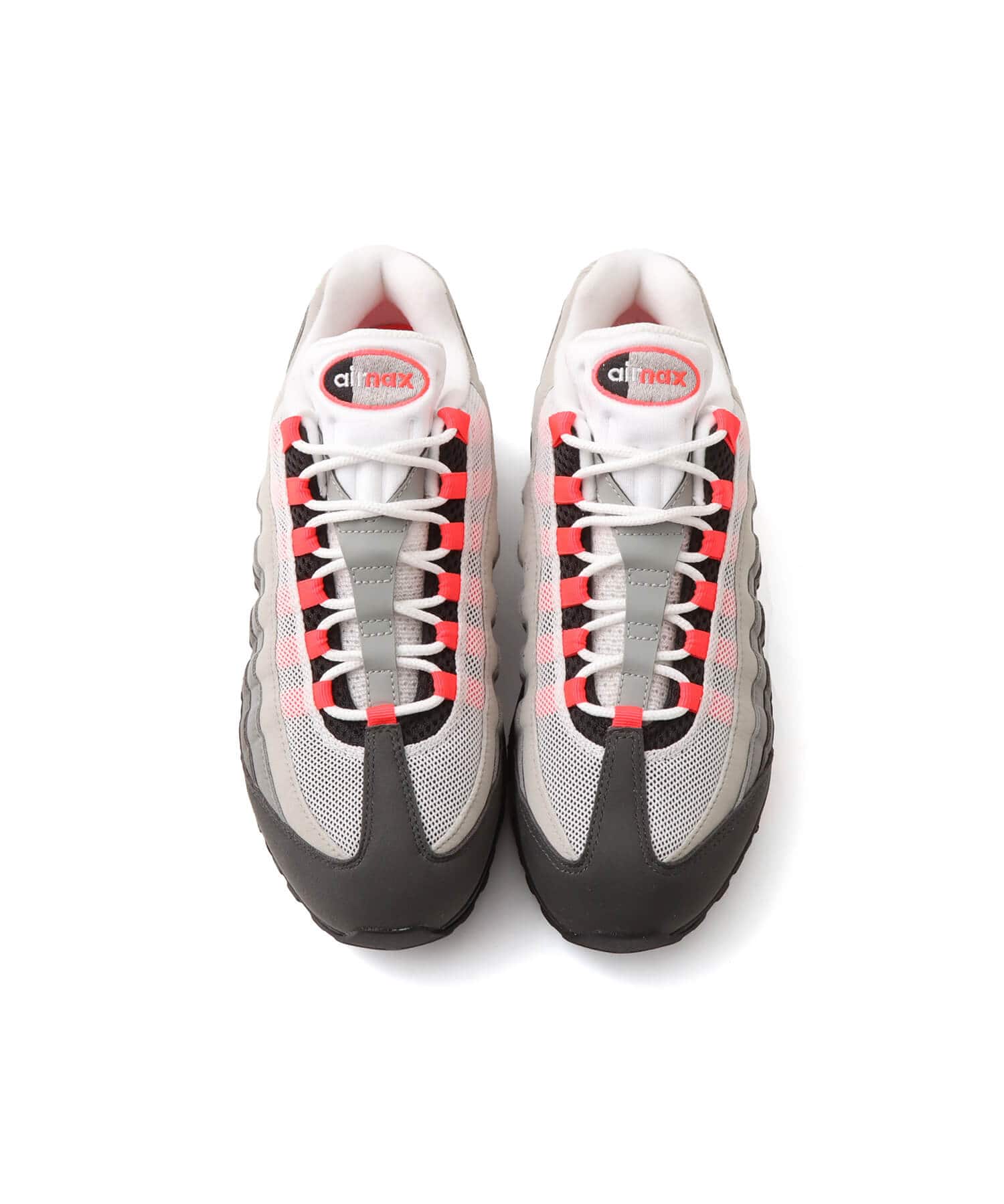 NIKE AIR MAX 95 BIG BUBBLE BLACK/SOLAR RED-MEDIUM ASH-DK PEWTERの画像