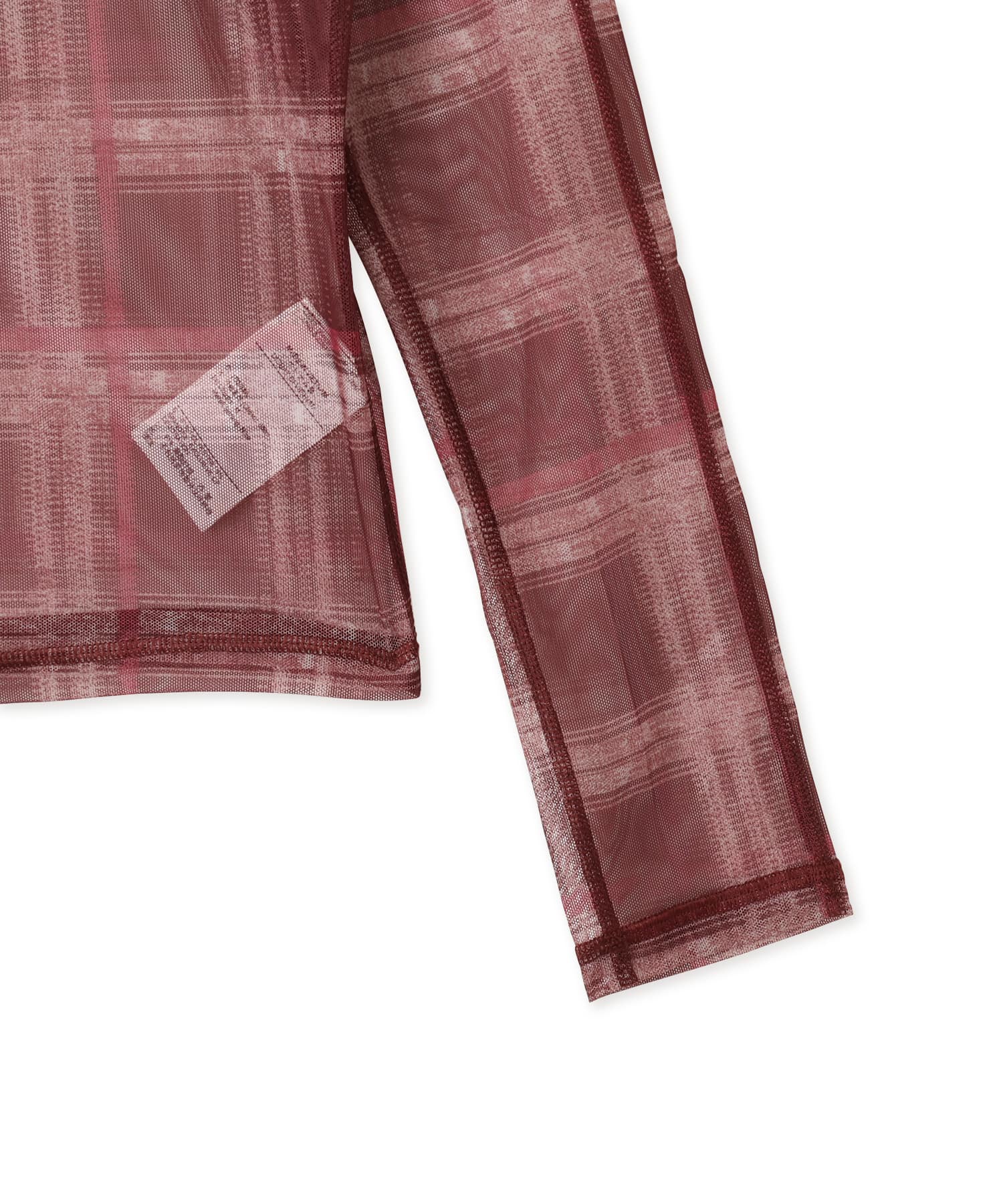 NIKE AS W NK LS BODY BLD MESH PRNT BROWNの画像