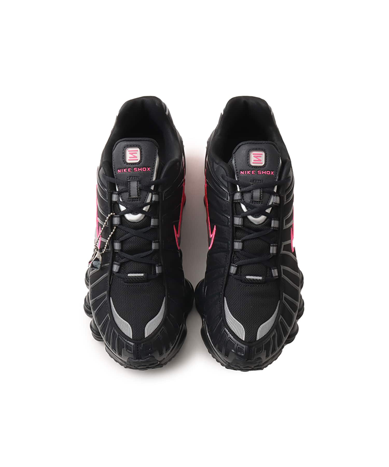 NIKE W SHOX TL OFF NOIR/METALLIC SILVER-HYPER PINKの画像