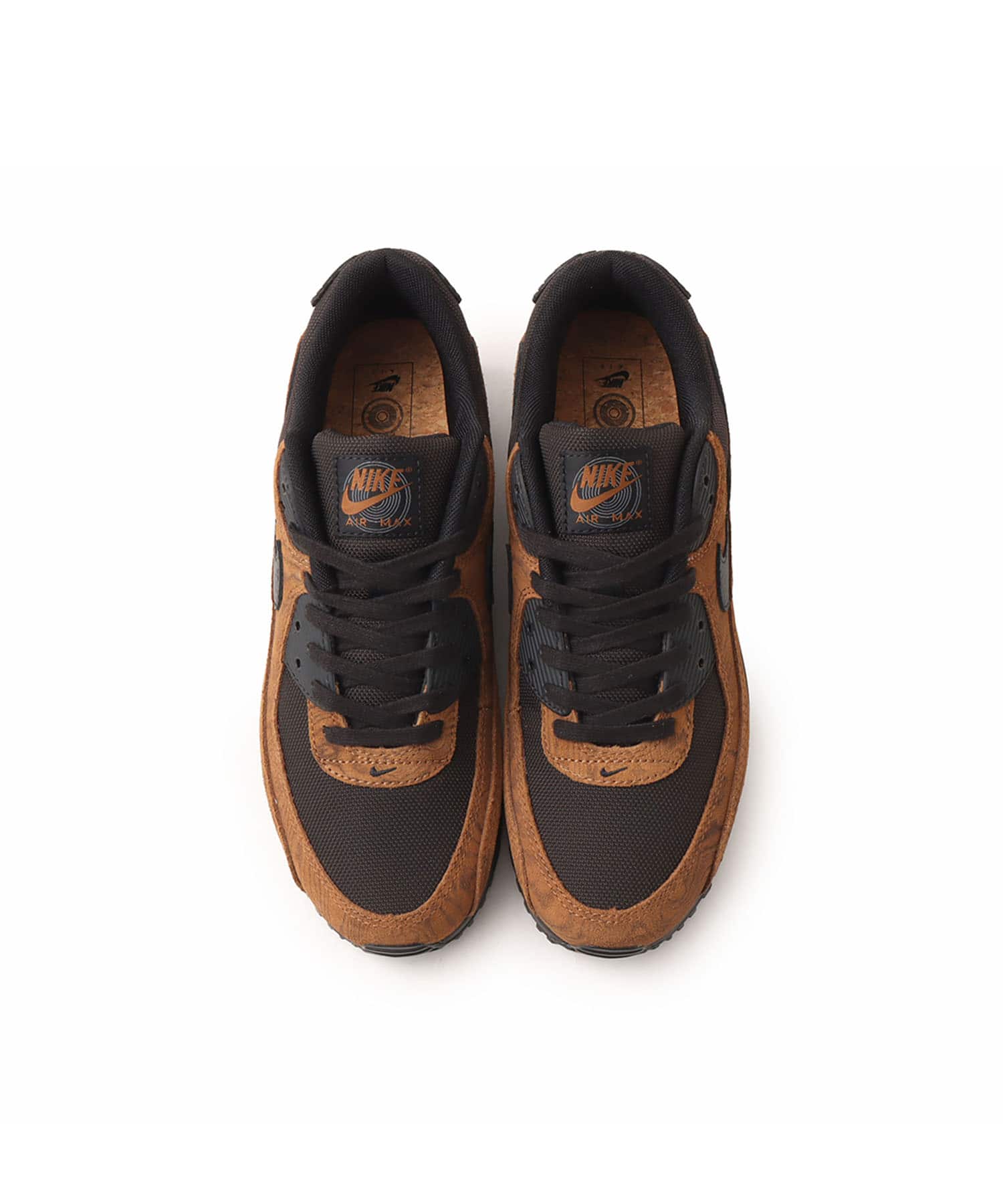 NIKE AIR MAX 90 PRM LT BRITISH TAN/BLACK-VELVET BROWNの画像
