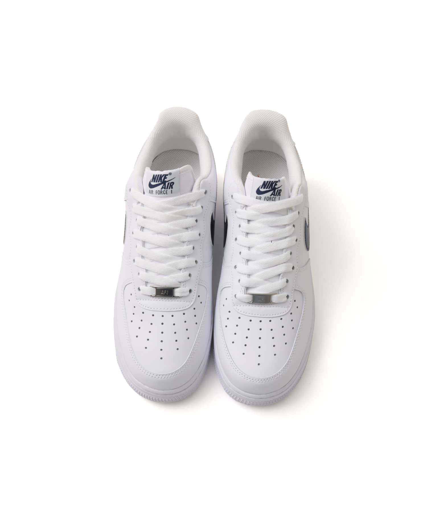 NIKE AIR FORCE 1 '07 LV8 WHITE/MIDNIGHT NAVY-UNIVERSITY REDの画像