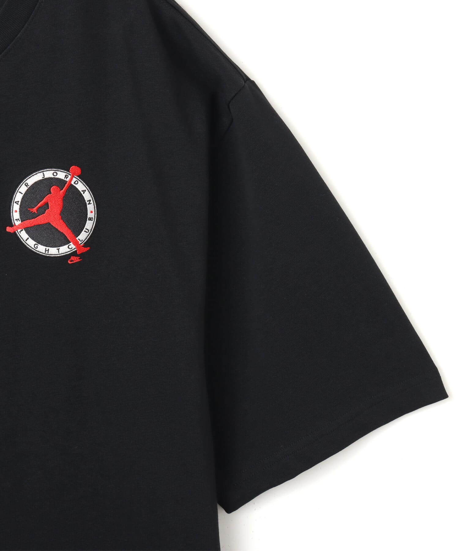 JORDAN BRAND M J FLT CLUB LBR SS CREW BLACKの画像