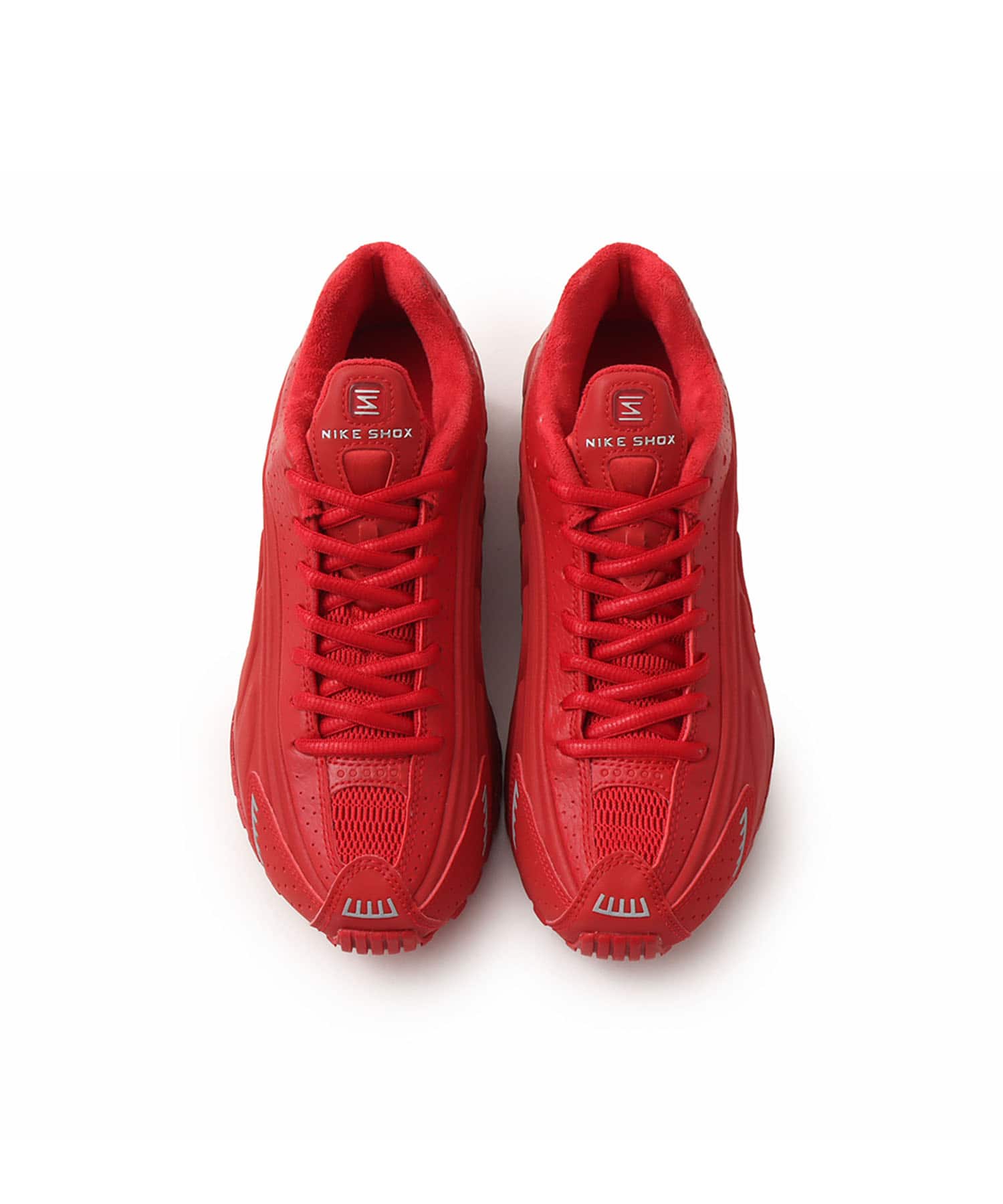 NIKE SHOX R4 GYM RED/METALLIC SILVERの画像