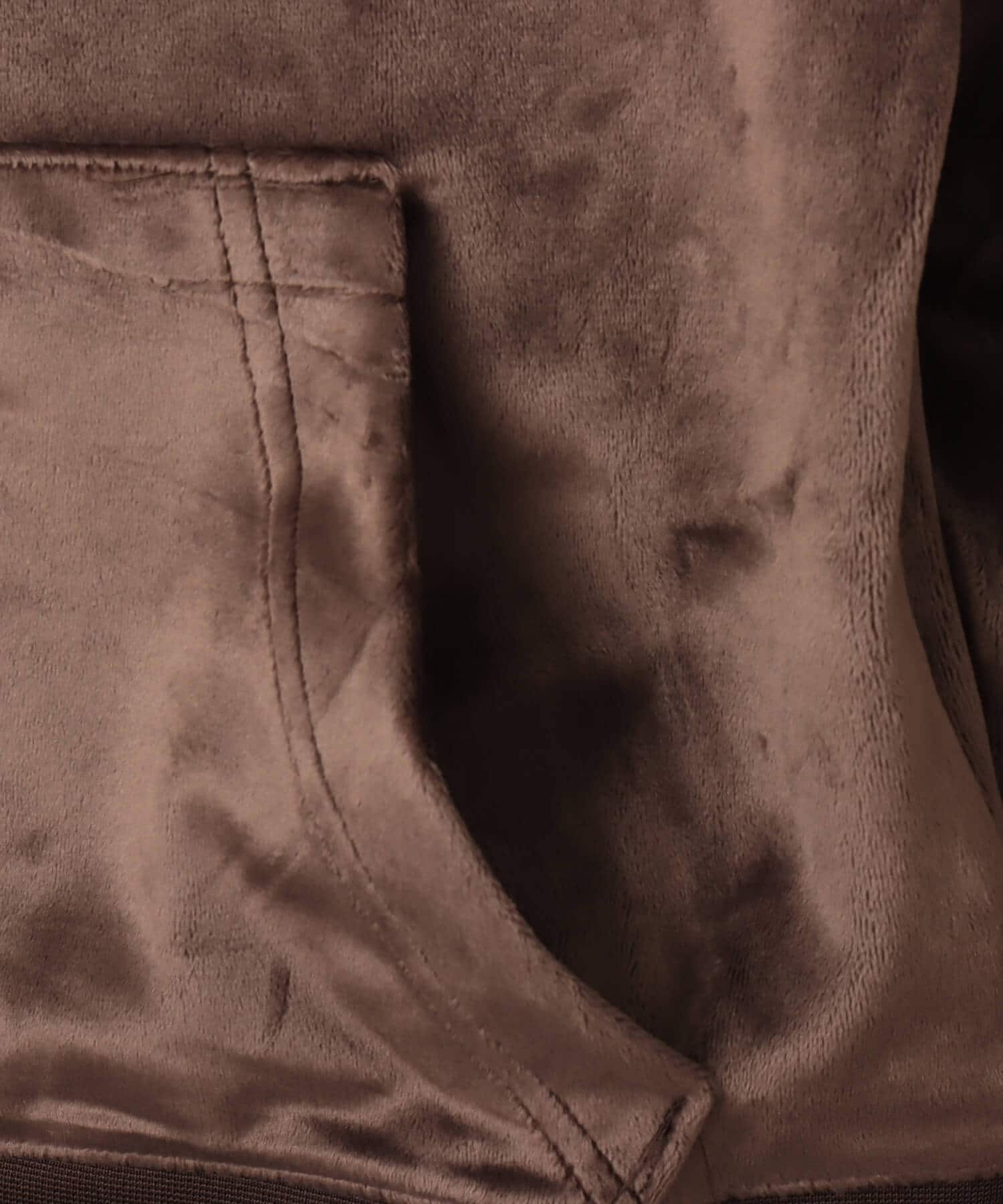 NIKE W NSW TRND VLR FZ HD LS TOP BROWNの画像