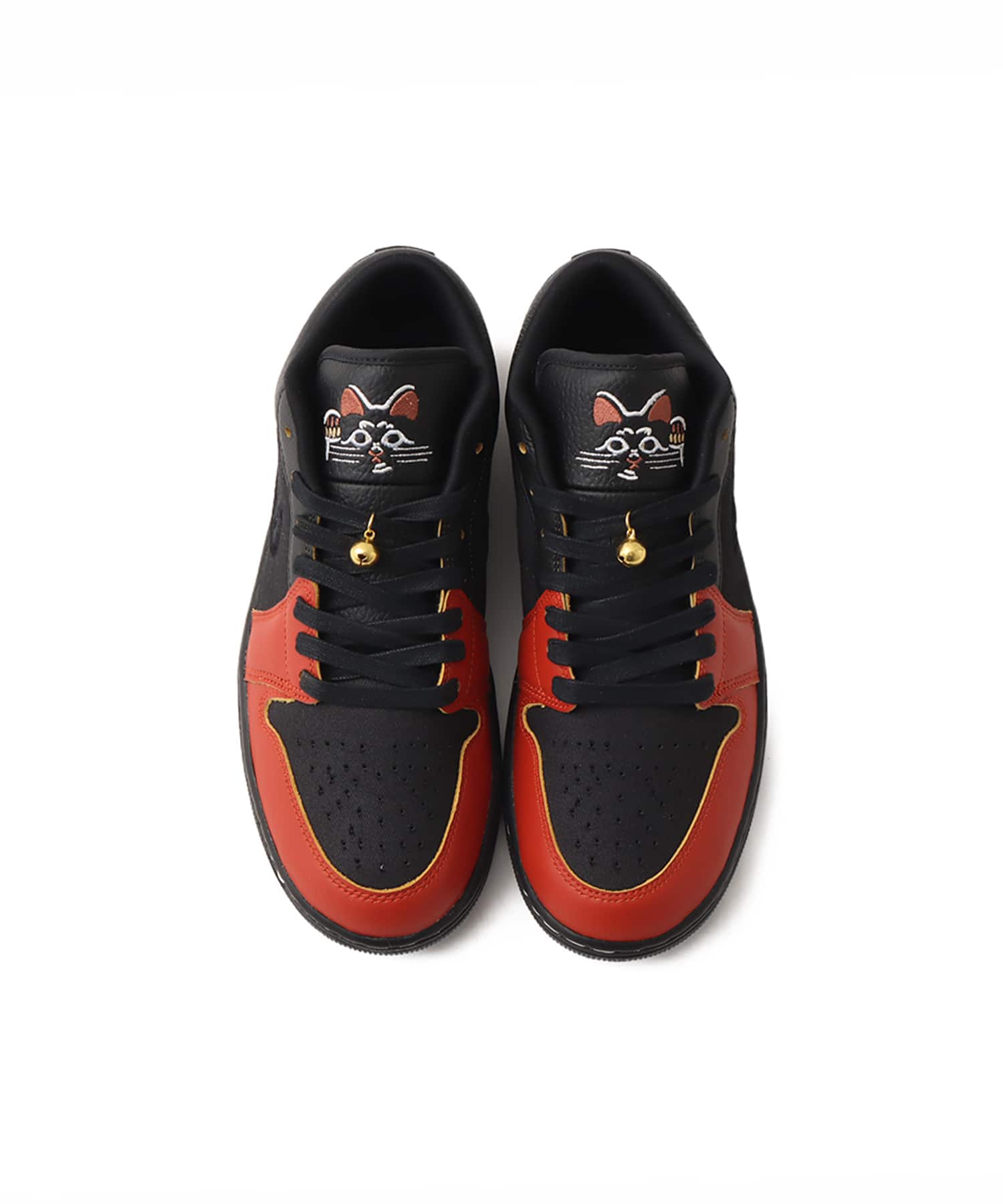 JORDAN BRAND AIR JORDAN 1 LOW SE BLACK/BLACK-DRAGON RED-BLACKの画像