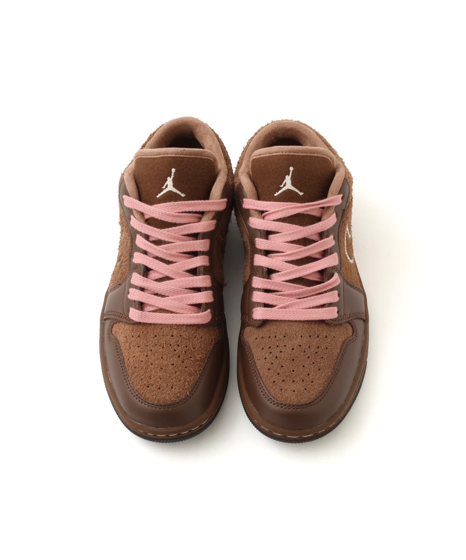JORDAN BRAND WMNS AIR JORDAN 1 LOW SE CACAO WOW/PEARL WHITE-RUST PINK-VELVET BROWNの画像