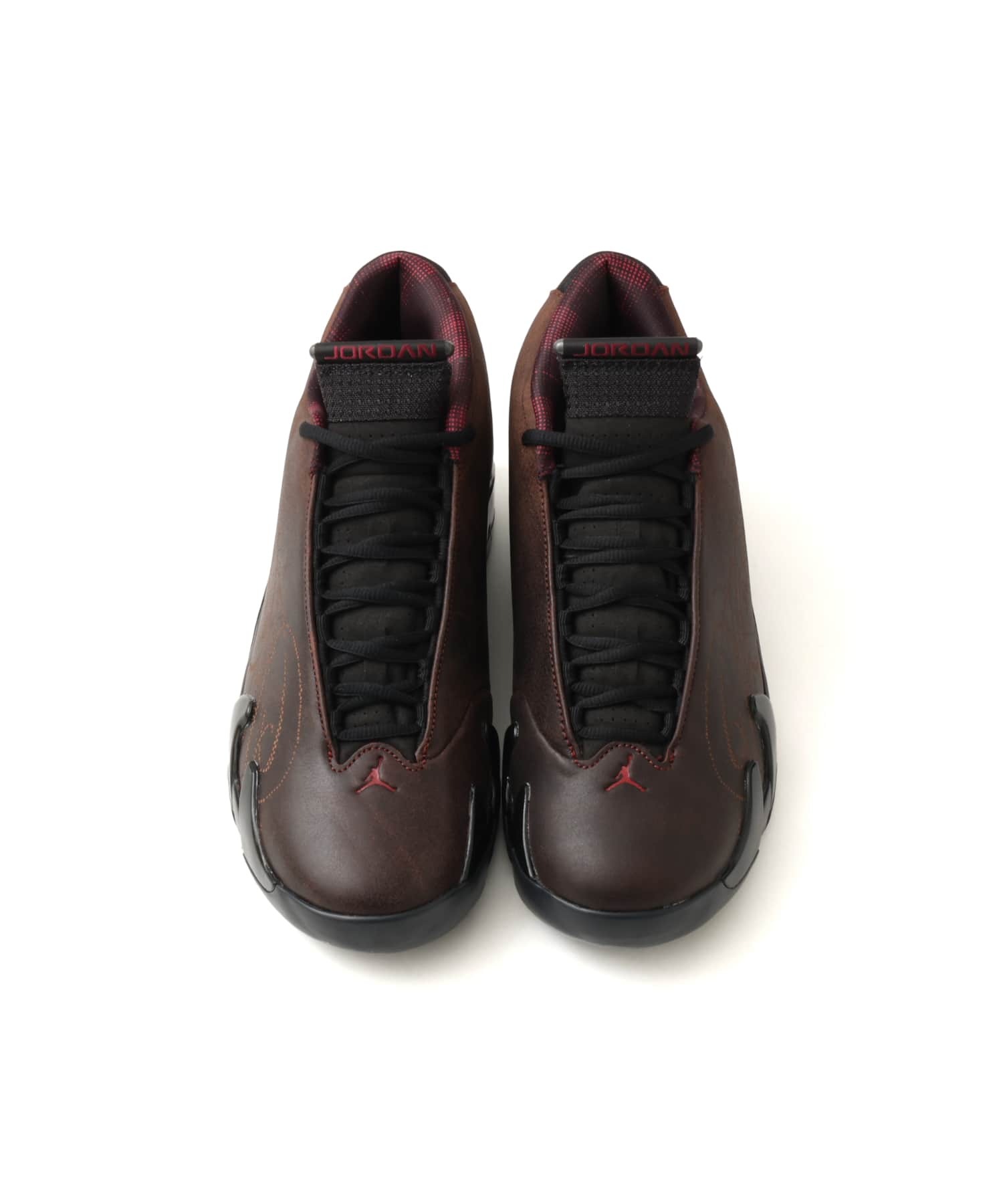 JORDAN BRAND AIR JORDAN 14 RETRO SP MWLA BLACK/BURNT REDの画像