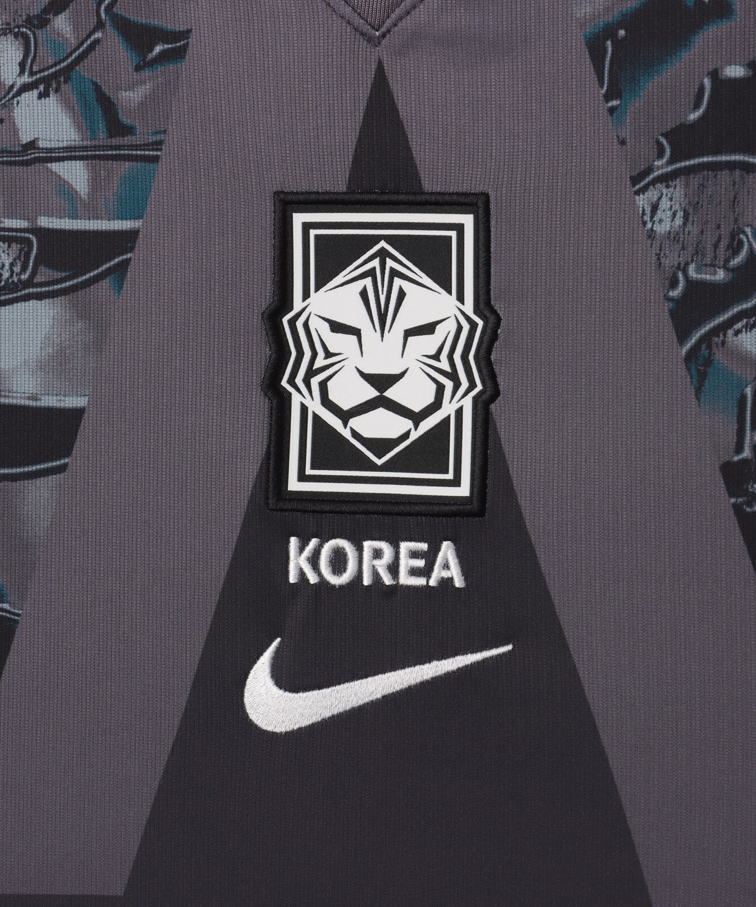 NIKE KOR M NK Dri-FIT Jersey SS Stadium Goalkeeper BLACK/MEDIUM ASH/(WHITE) (GK no sponsor)の画像