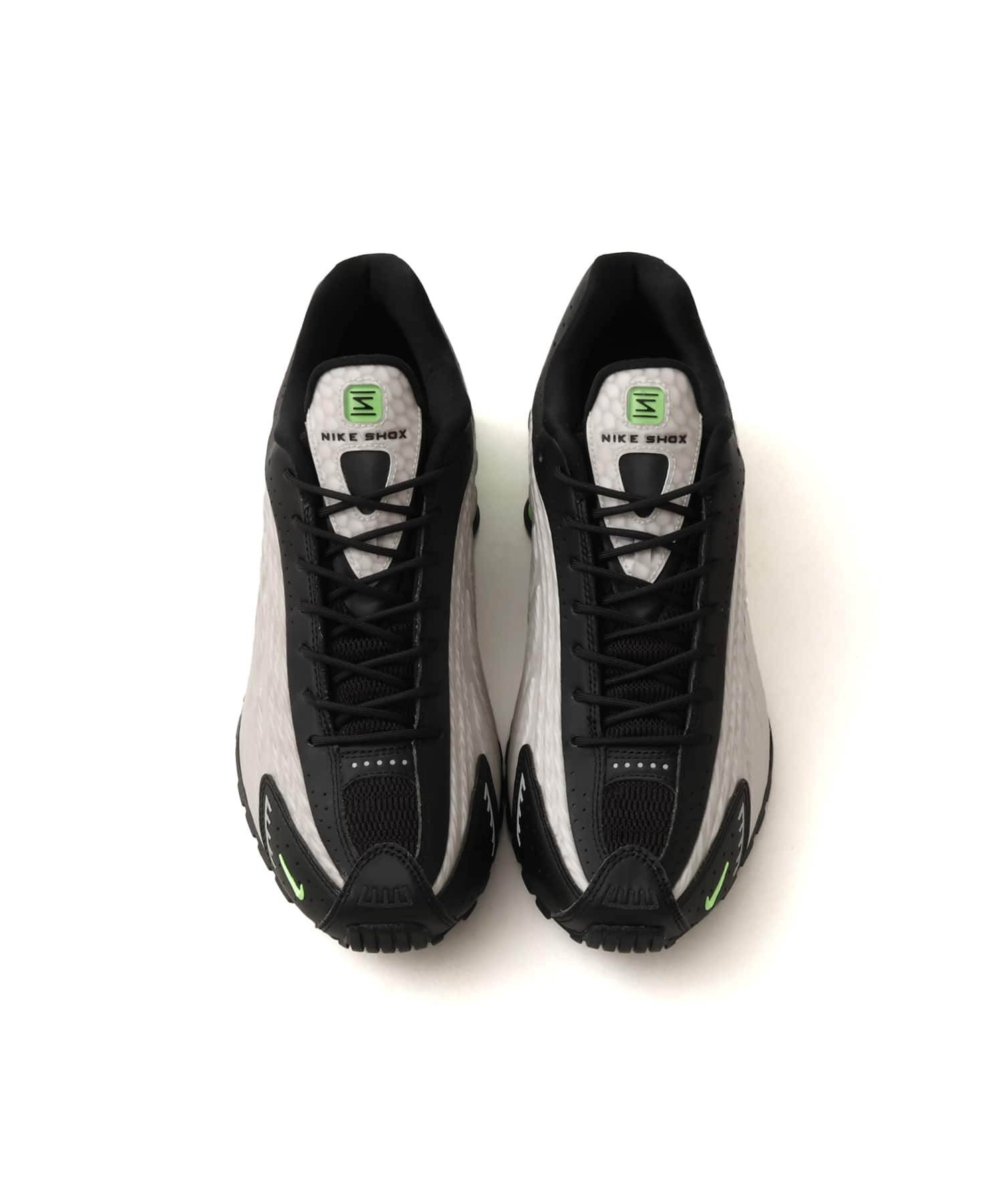 NIKE SHOX R4 SP GREY HAZE/LIME GLOW-BLACK-MTLC SILVERの画像