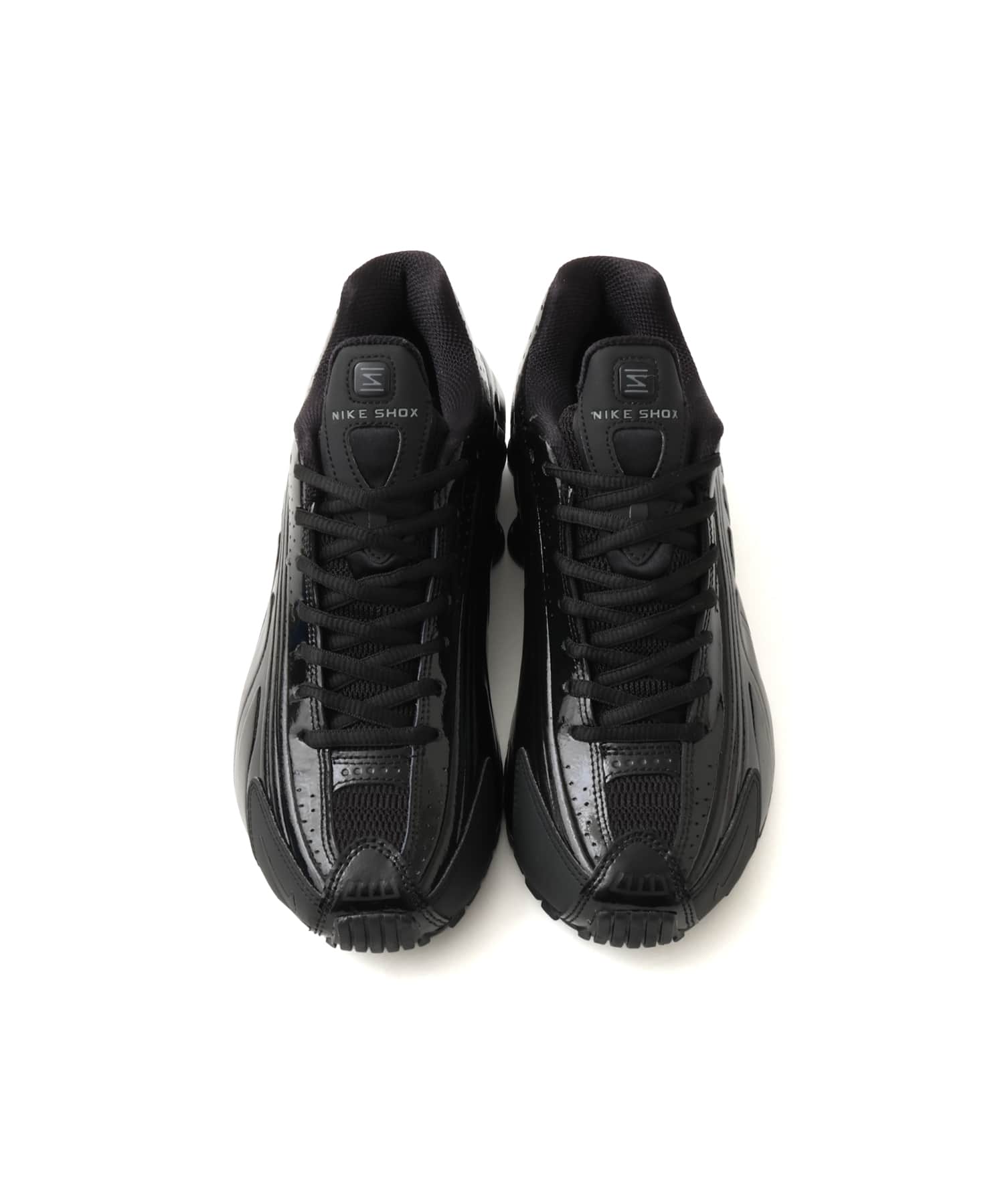 NIKE SHOX R4 BLACK/BLACK-BLACK-SMOKE GREYの画像