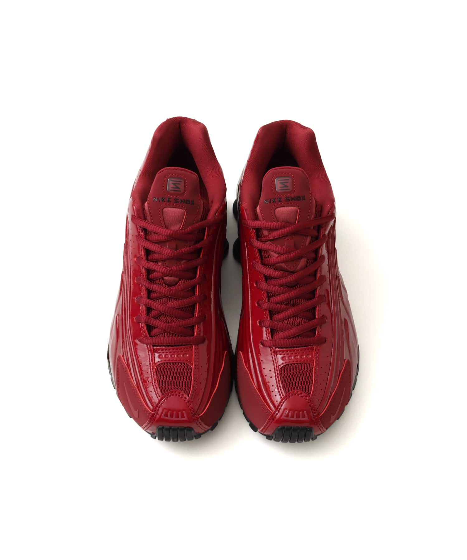 NIKE SHOX R4 TEAM RED/TEAM RED-BLACKの画像