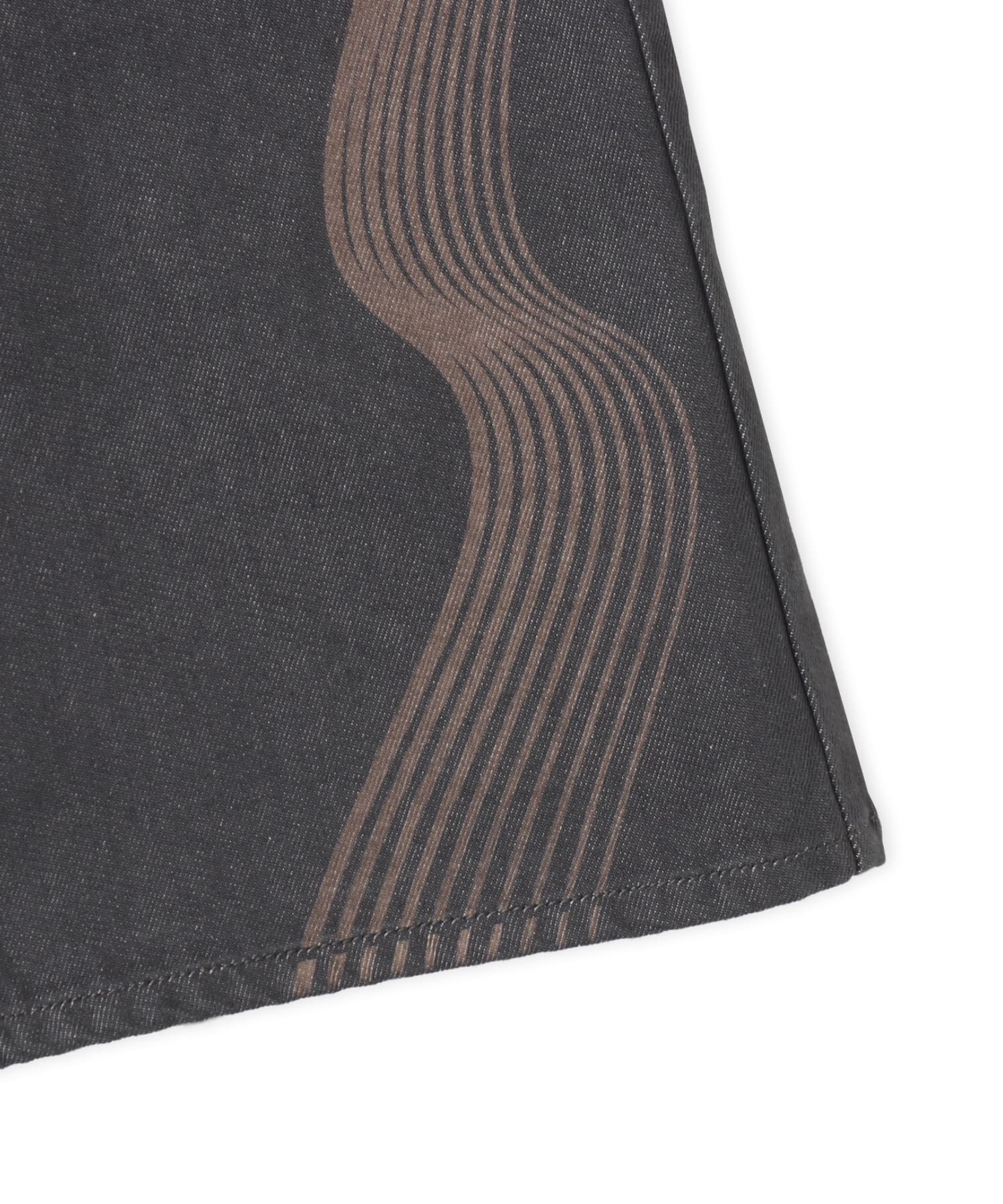 NIKE AS M NK DENIM SHORT FTBL KOR A ANTHRACITEの画像