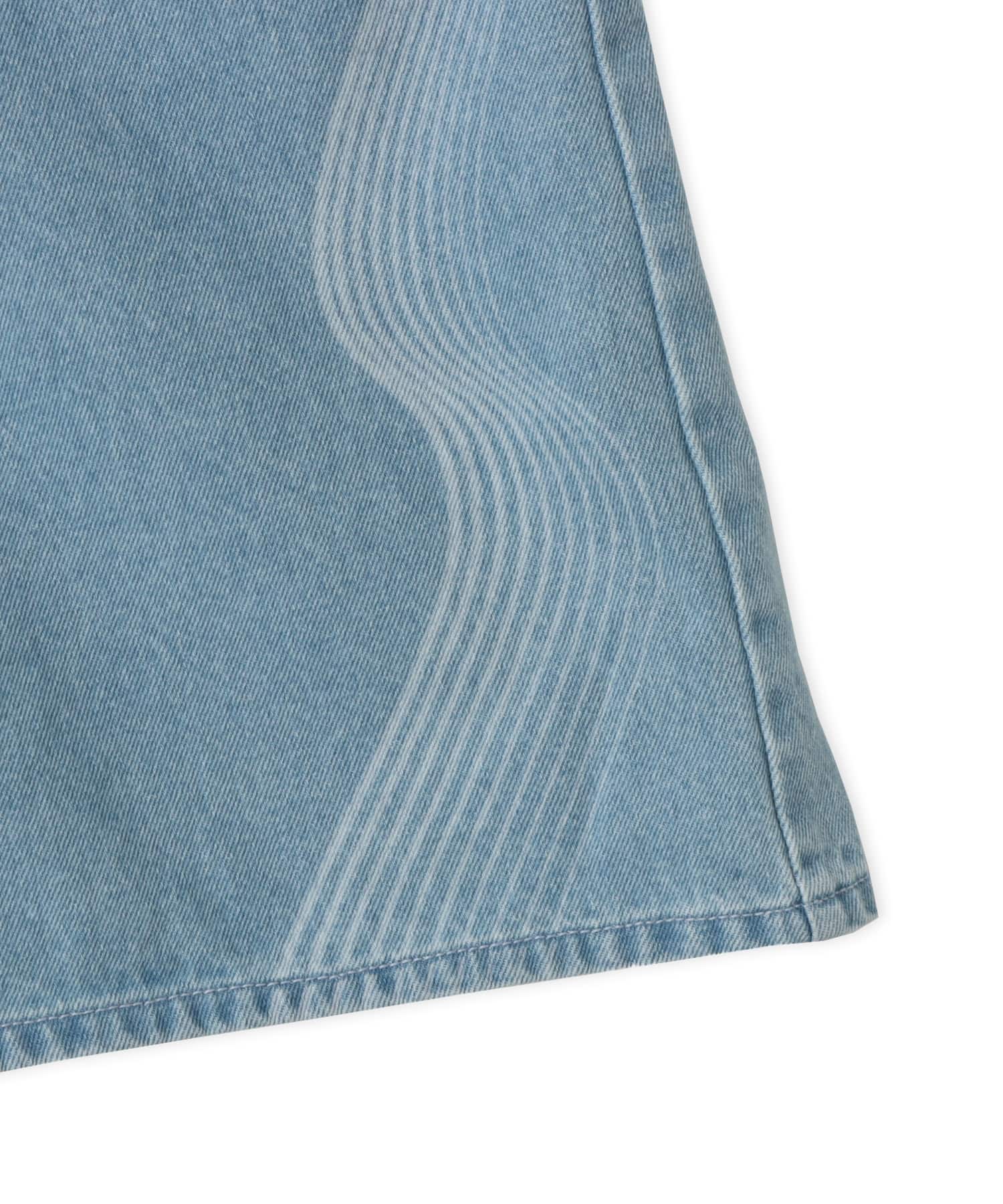 NIKE AS M NK DENIM SHORT FTBL KOR A ASHEN SLATEの画像