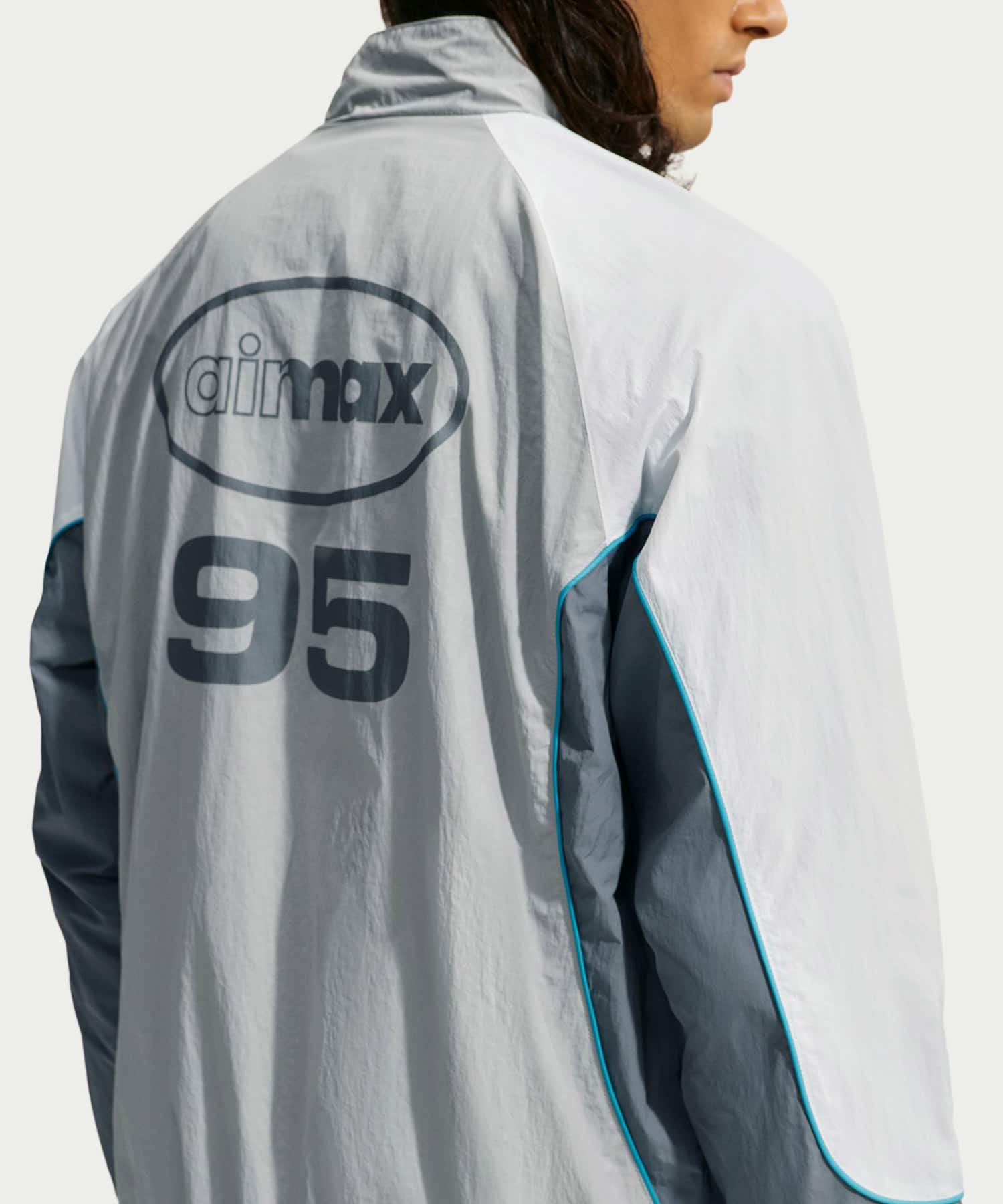 NIKE M NSW AIR MAX 95 WVN JKT GRAYの画像
