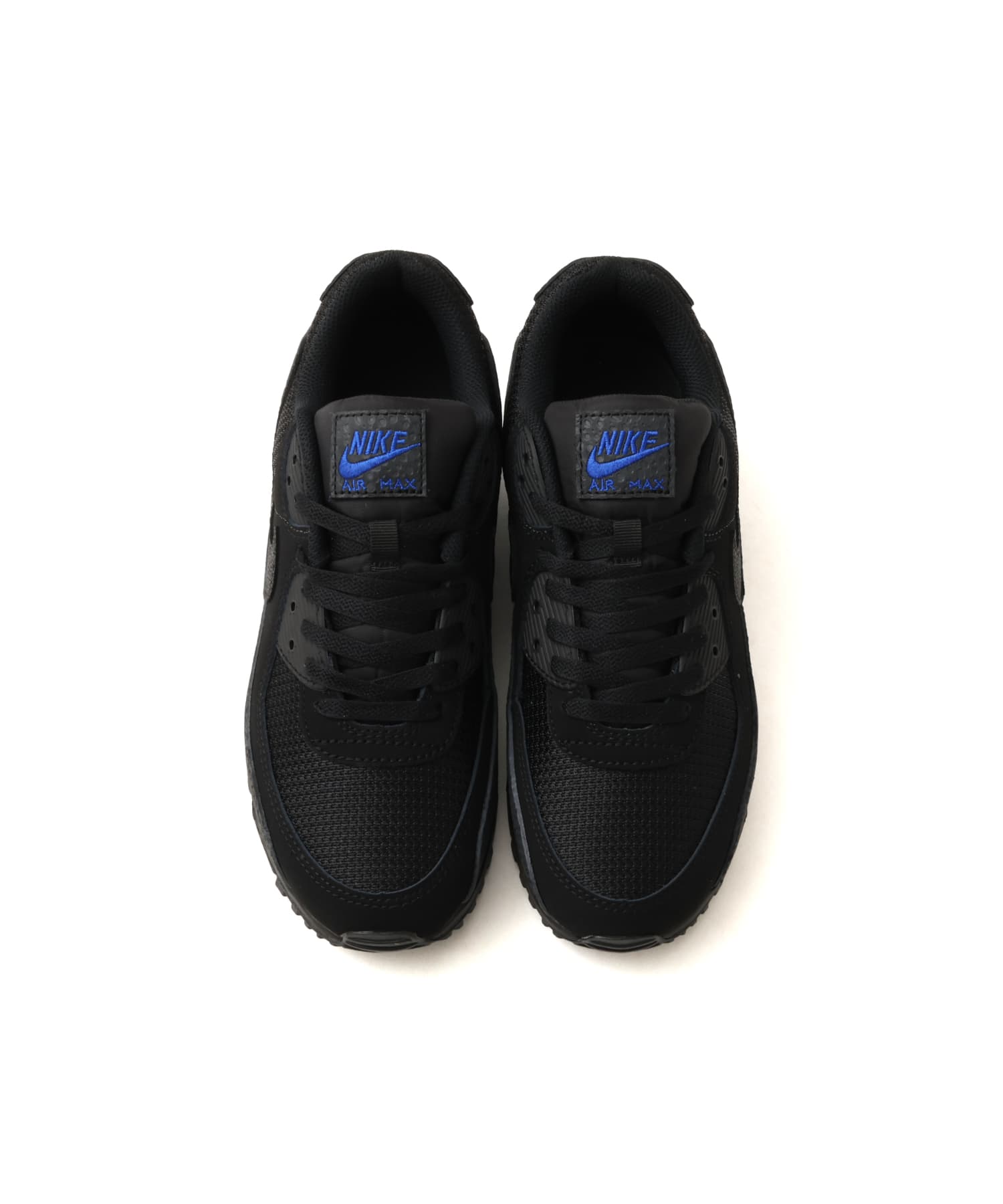 NIKE AIR MAX 90 BLACK/BLACK-DK SMOKE GREY-OLD ROYAL-GREY FOGの画像