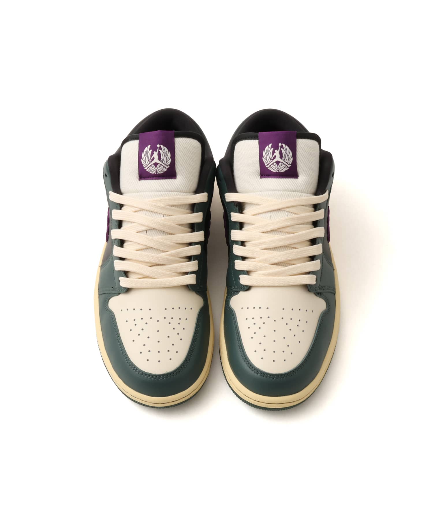 JORDAN BRAND AIR JORDAN 1 LOW SE VINTAGE GREEN/NIGHT PURPLE-BLACK-NATURALの画像