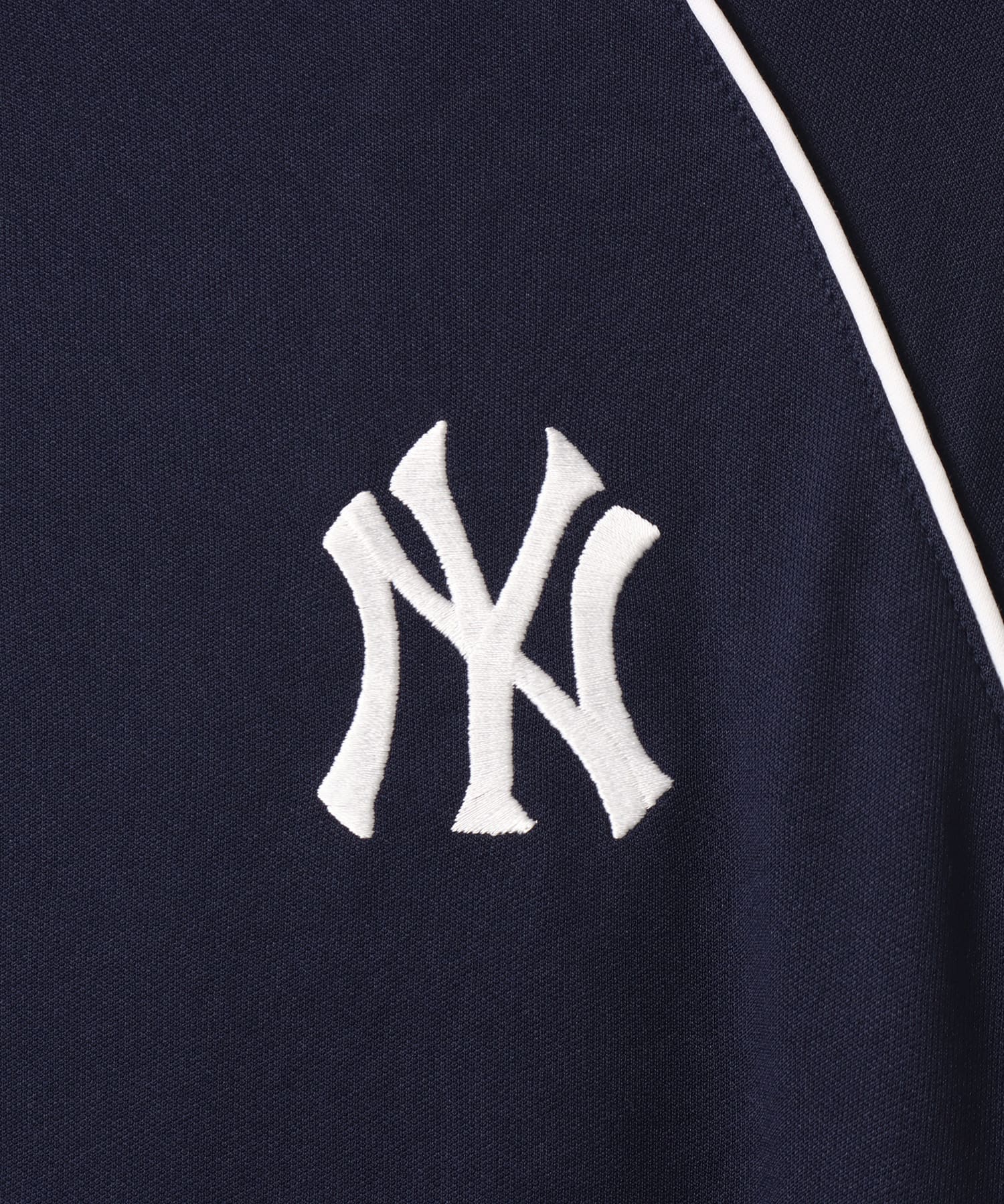 SPORTY＆RICH Heritage Yankees Serif Retro Track Jacket Dark Navyの画像