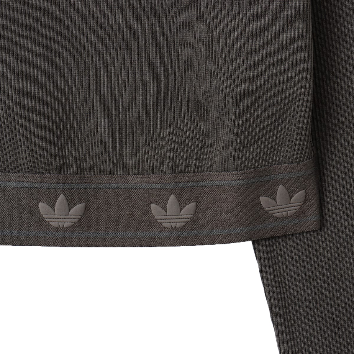 adidas RIB LONGSLEEVE TOP ブラックの画像