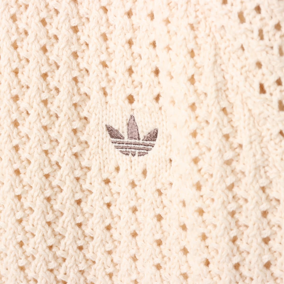 adidas ADICOLOR KNITTED CREW SWEATSHIRT ワンダーホワイトの画像