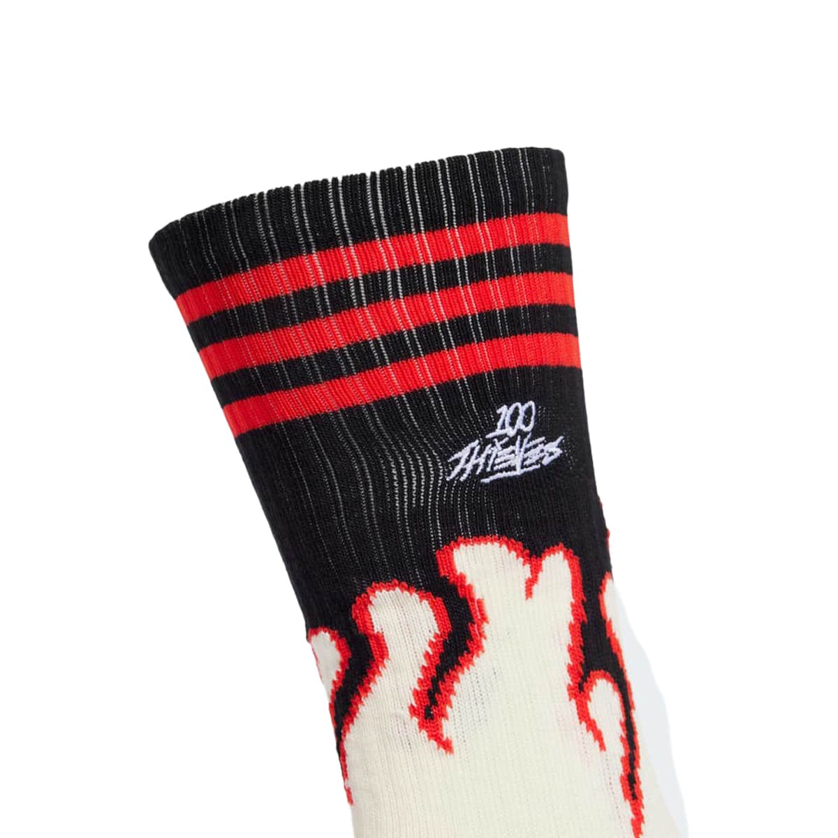adidas 100T SOCKS CREWHT/RED の画像