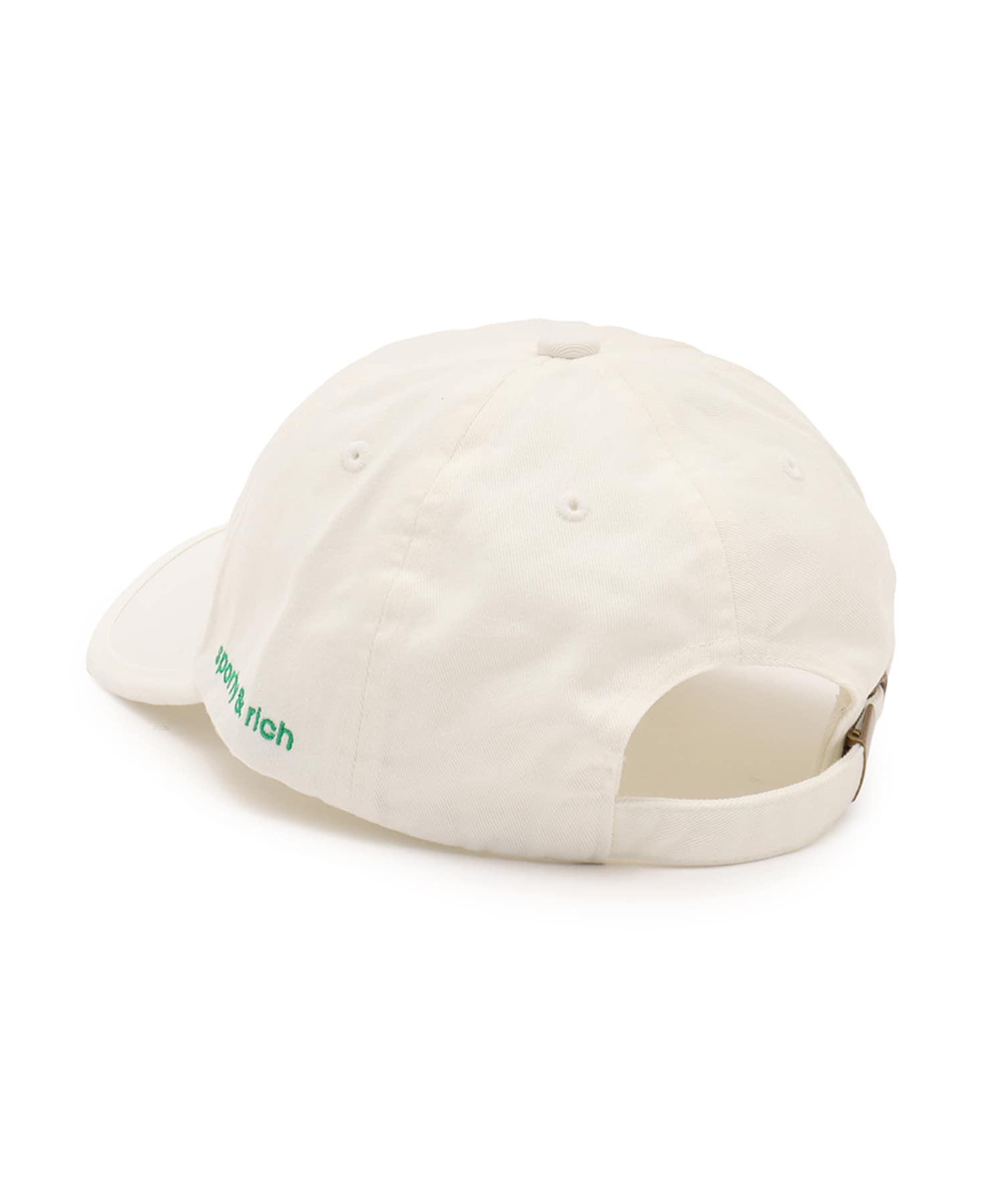 adidas SPORTY & RICH CAP チョークホワイト/グリーンの画像