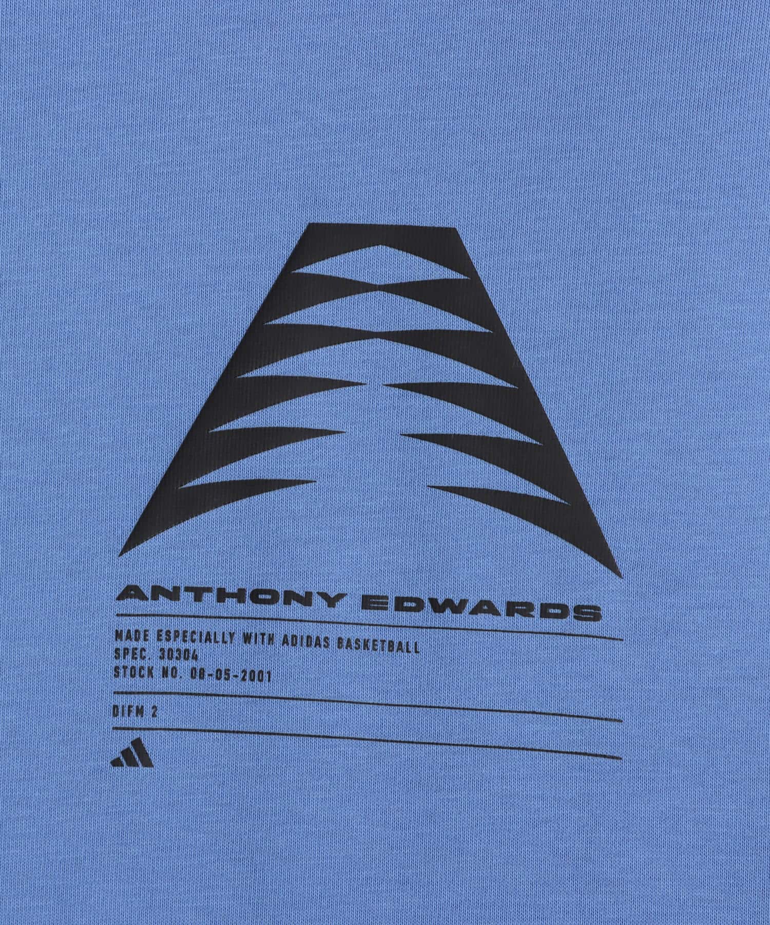 adidas ANTHONY EDWARDS GFX TEE ブルーフュージョンの画像