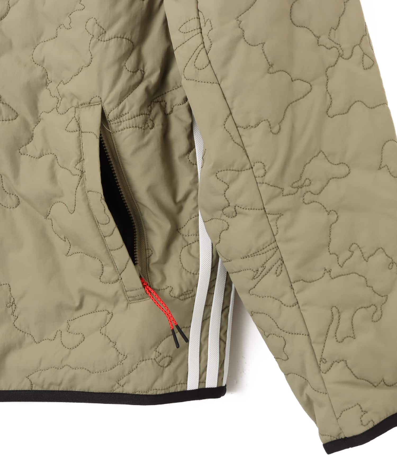 adidas 100 THIEVES QUILTED LINER JACKET オービットグリーンの画像