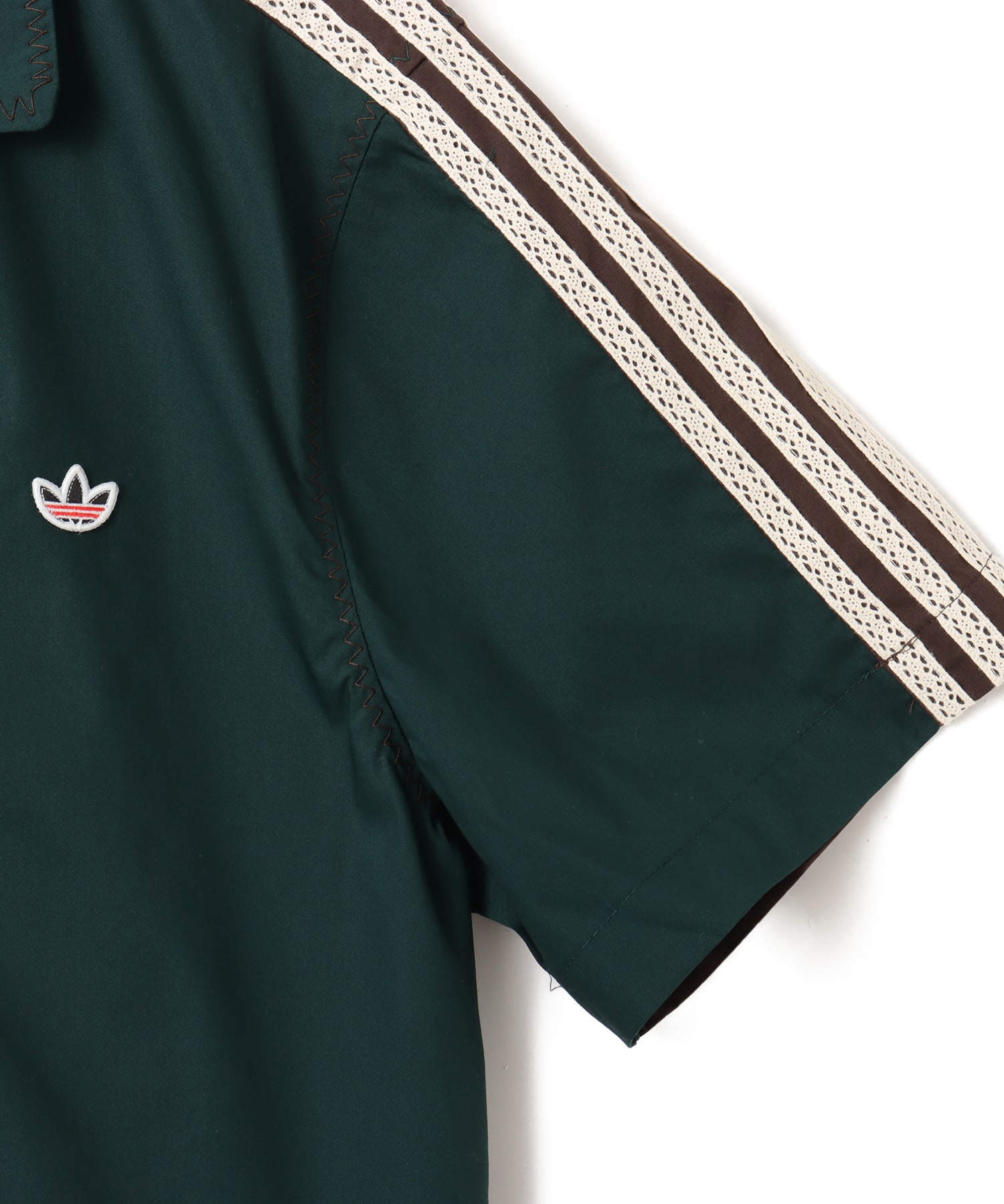 adidas CLOT BOWLING SHIRT BY EDISON CHEN ダークブラウンの画像