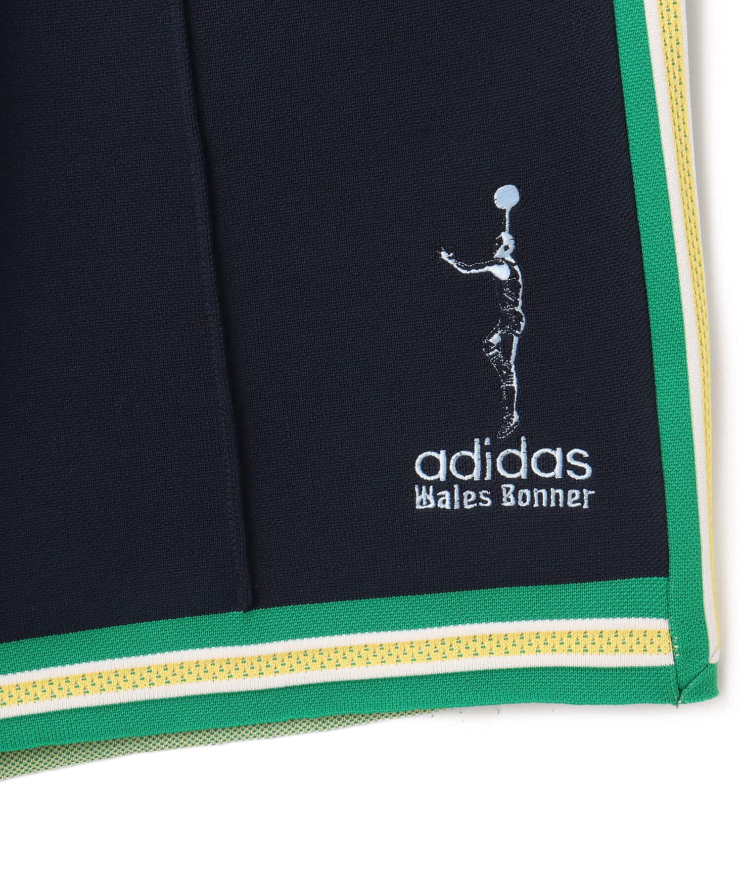 adidas WALES BONNER JABBAR 3-STRIPES KNIT SHORTS ナイトネイビーの画像