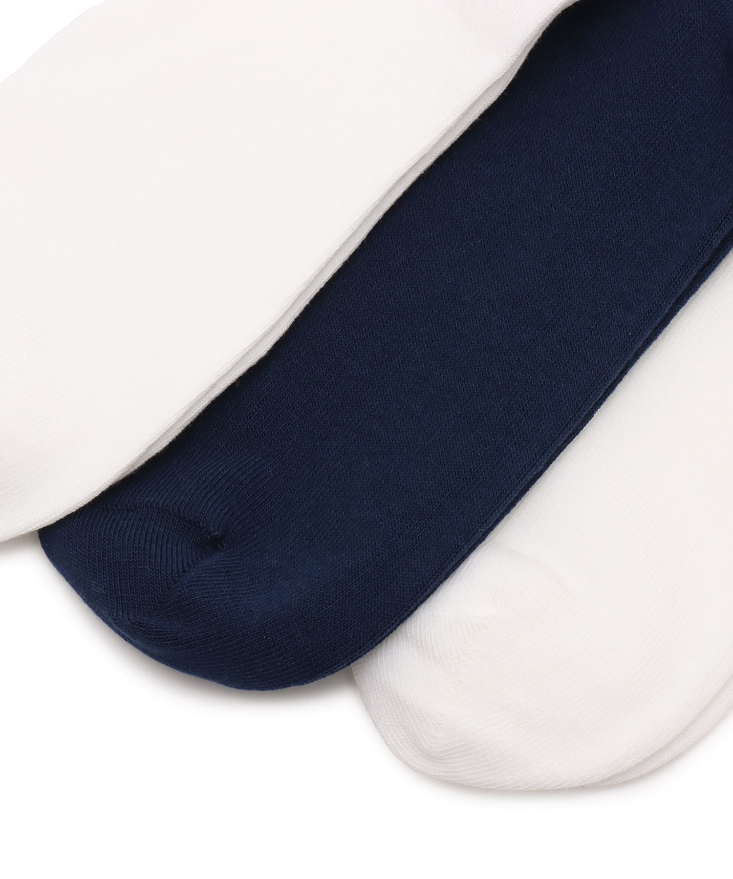 adidas 3-STRIPES CREW SOCKS 3 PAIRS ホワイト/ナイトインディゴ/ホワイトの画像