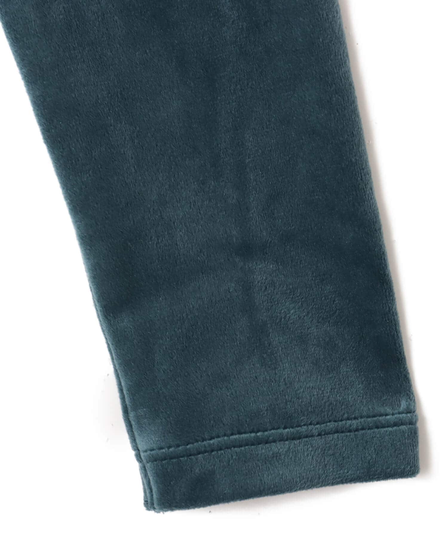 adidas ESSENTIALS VELVET FITTED TRACK TOP オーロラアイビーの画像