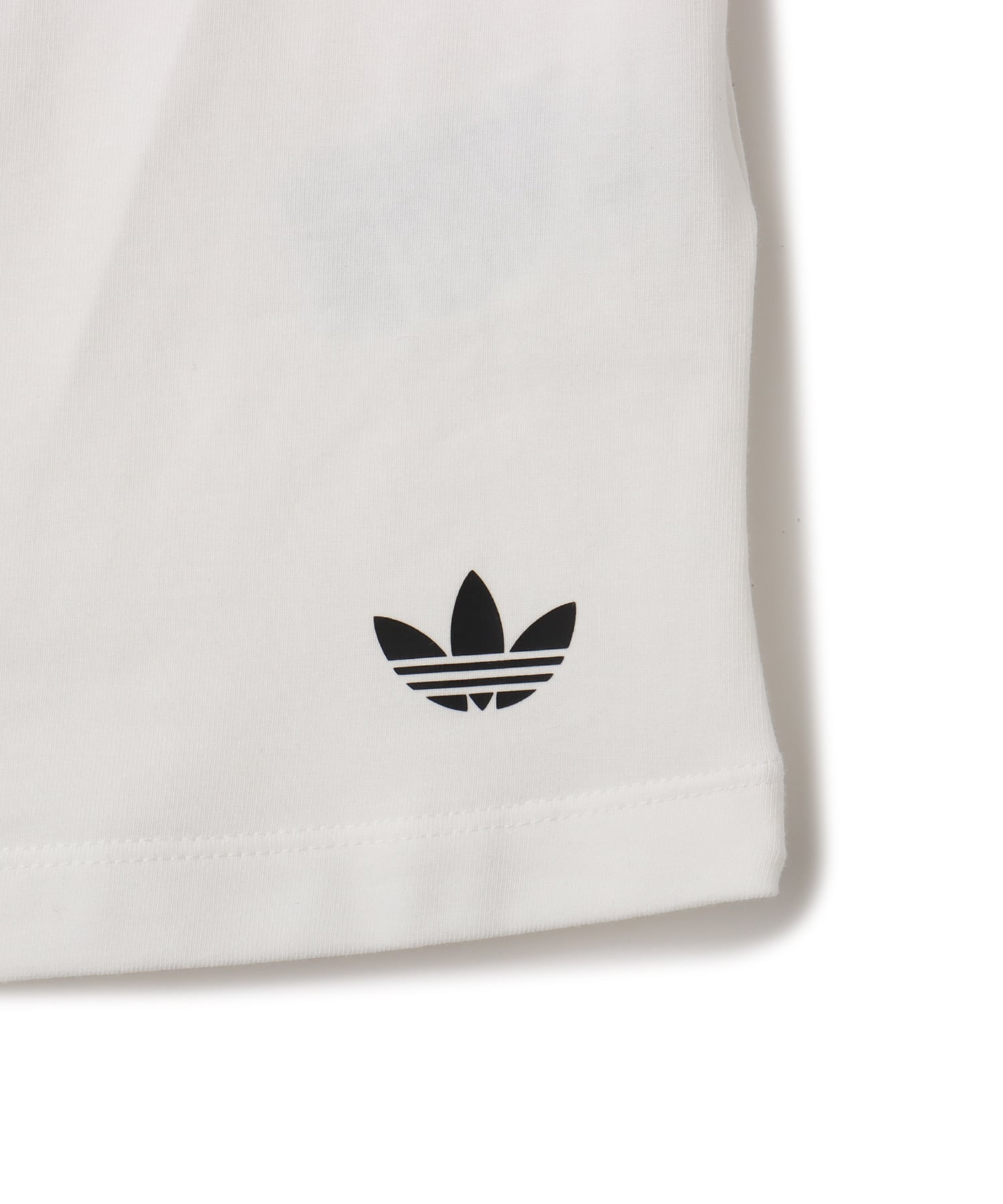 adidas ADICOLOR BANDEAU SHORT SLEEVE ホワイトの画像