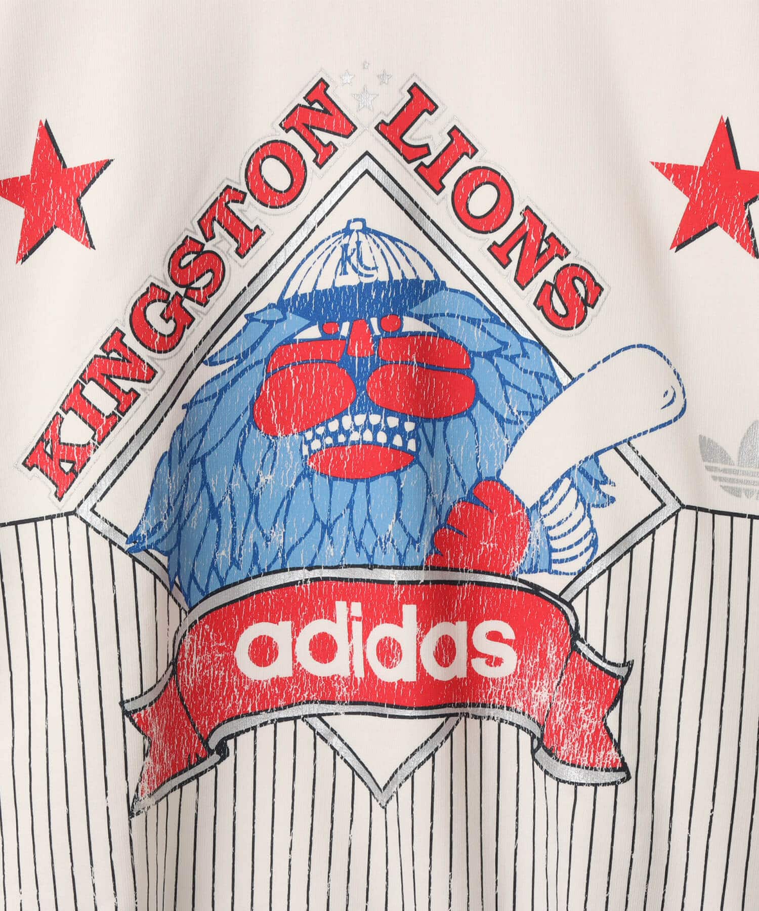 adidas ARCHIVE BASEBALL SWEATSHIRT グレーツー/クラウドホワイトの画像